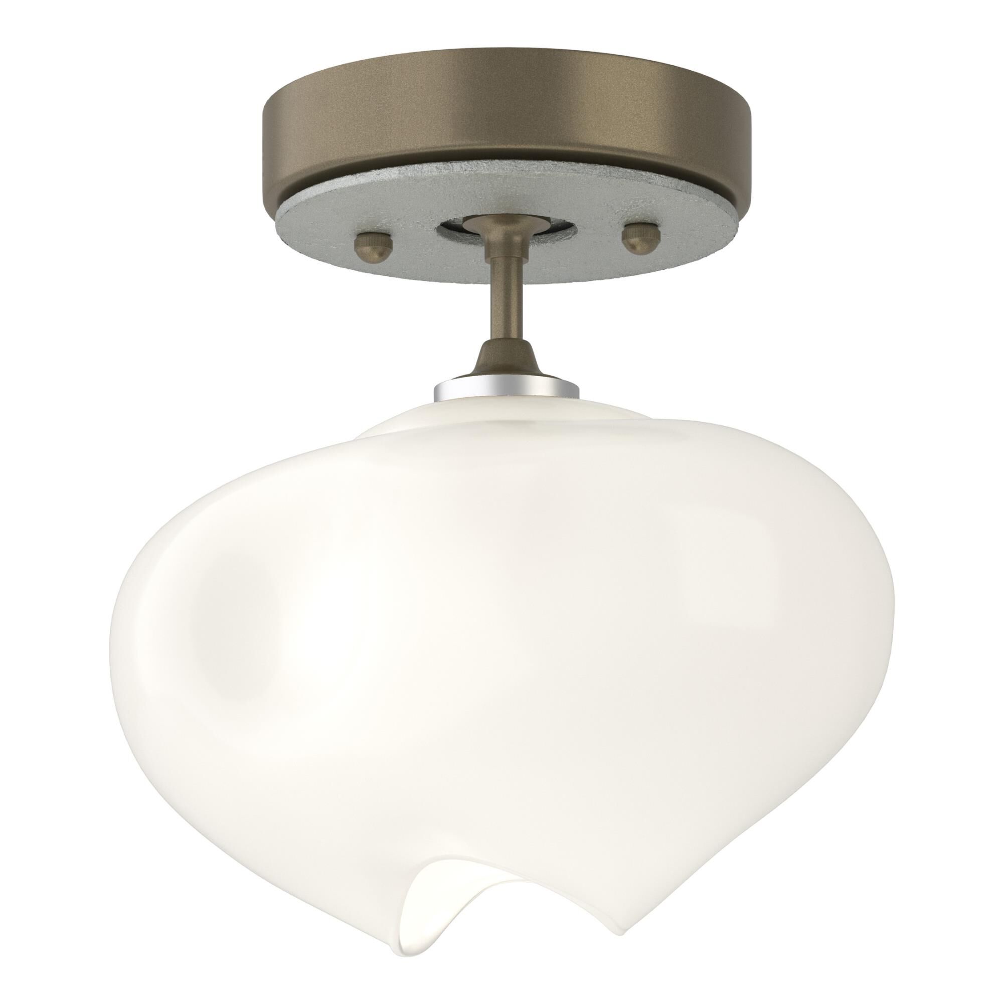 Shown in Soft Gold finish and Frosted glass and Vintage Platinum  accent