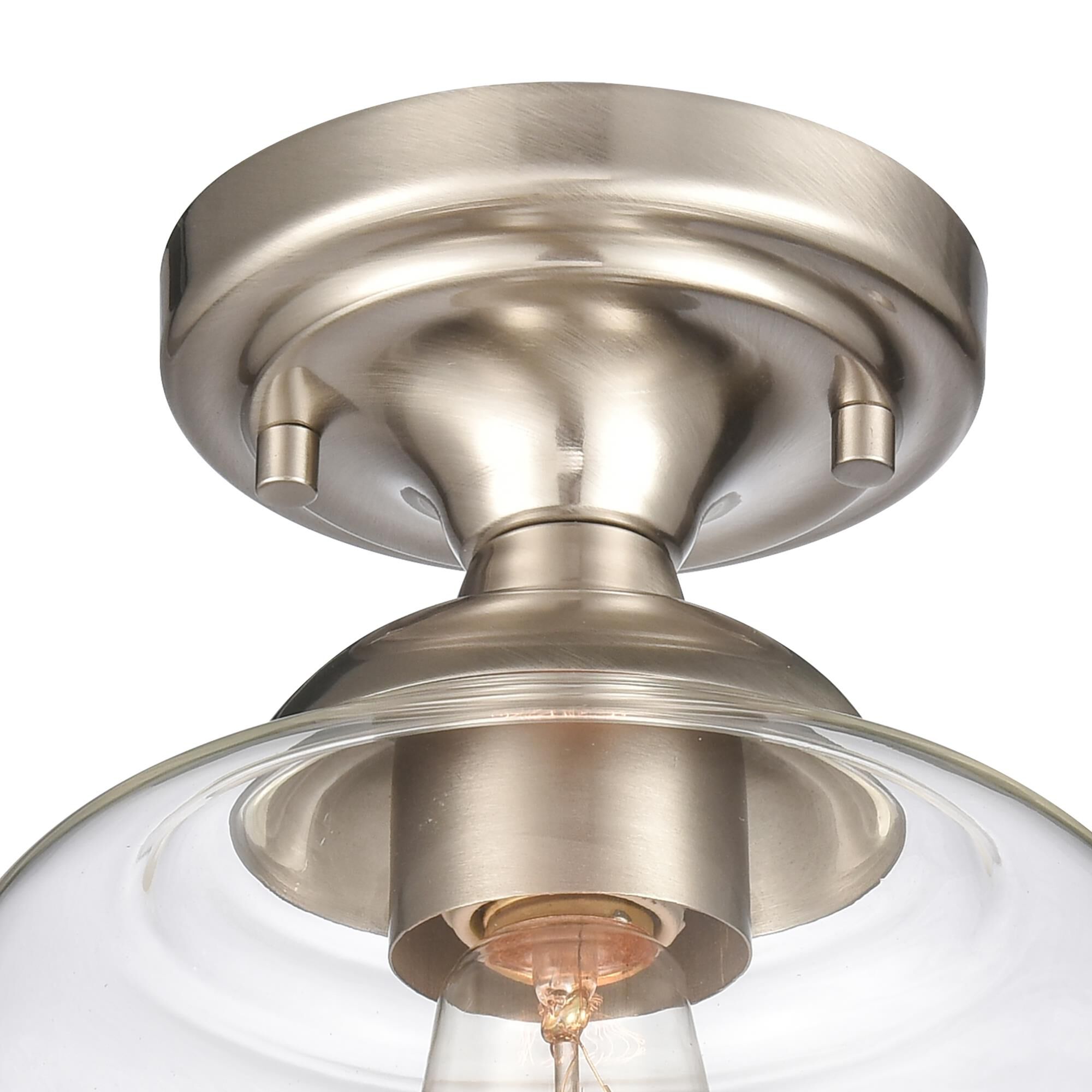 Agnes 8 Inch 1 Light Semi Flush Mount by ELK Home
