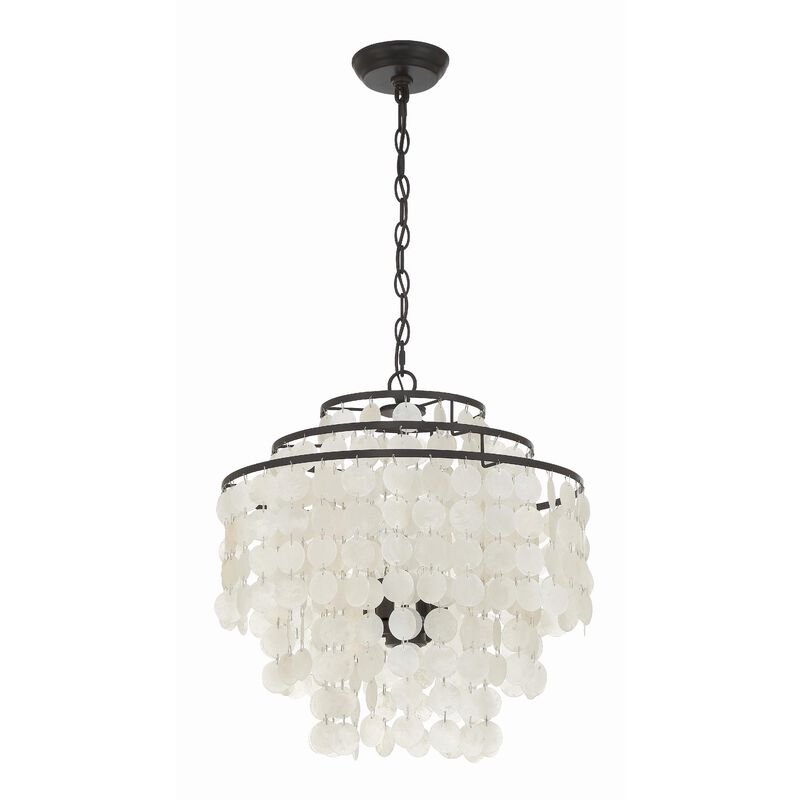 Brielle 18 Inch 4 Light Chandelier by Crystorama