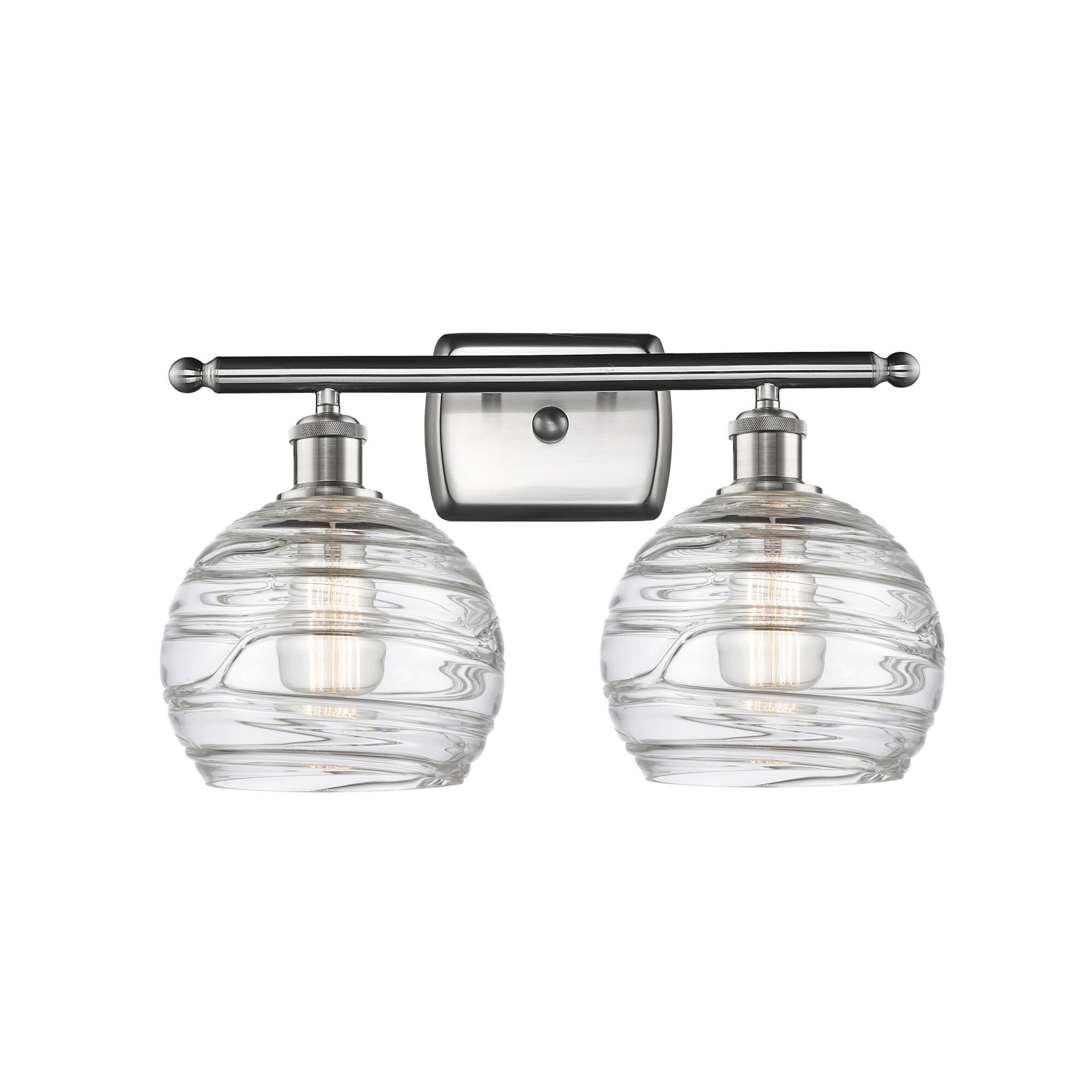 Shown in Brushed Satin Nickel finish and Sphere glass and Glass shade
