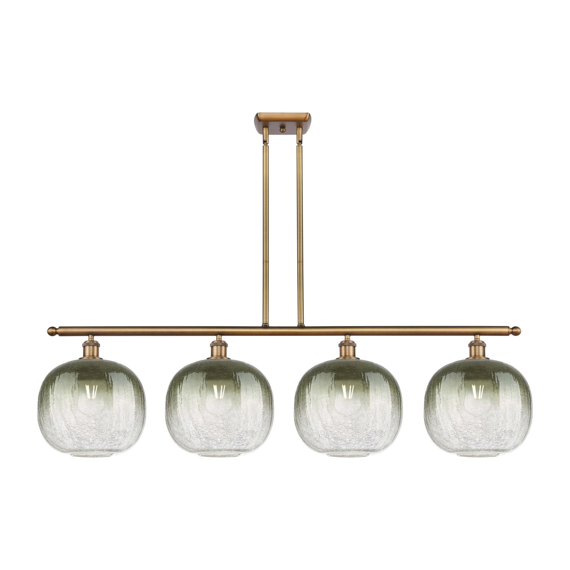 Shown in Brushed Brass finish and Slate glass