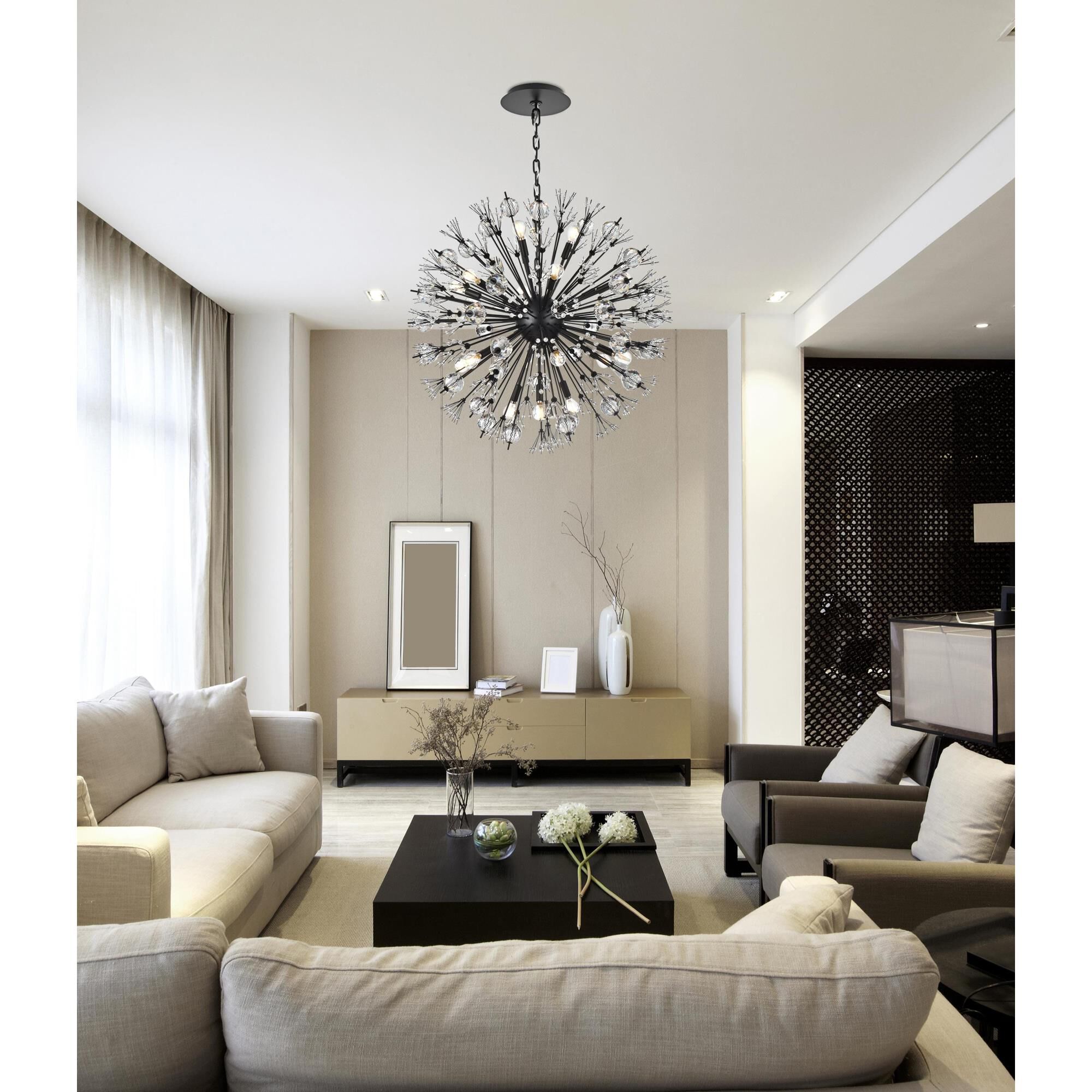 Vera 32 Inch Large Pendant by Elegant Lighting