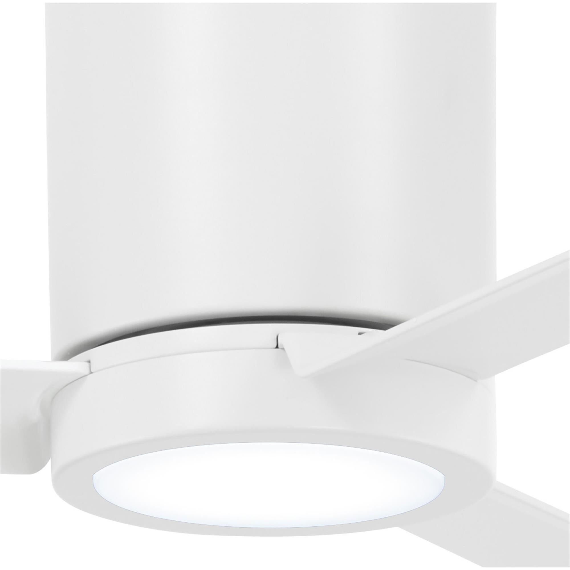 Roto 52 Inch Flush Mount Fan with Light Kit - Clearance,
