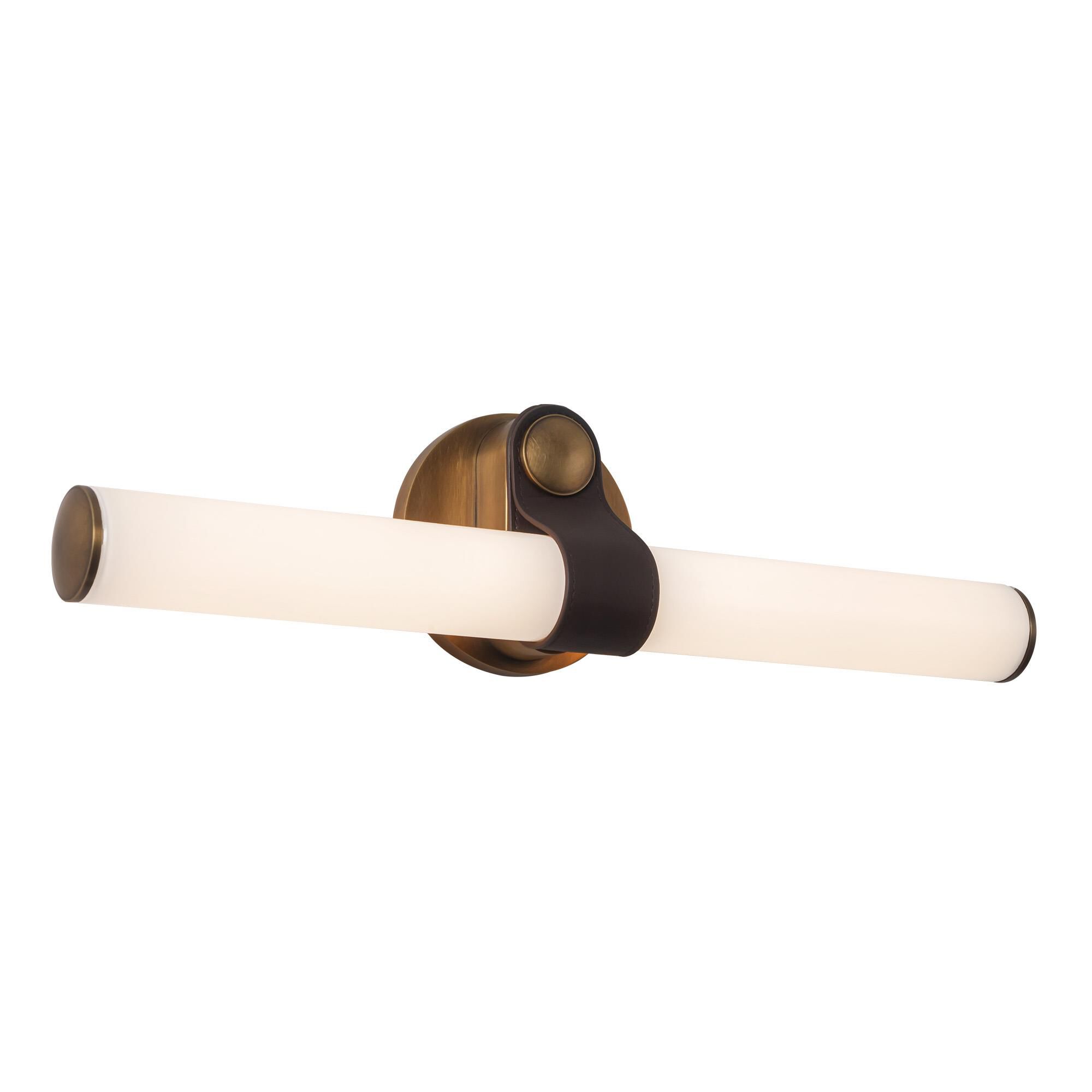 Shown in Vintage Brass finish and Glossy Opal glass