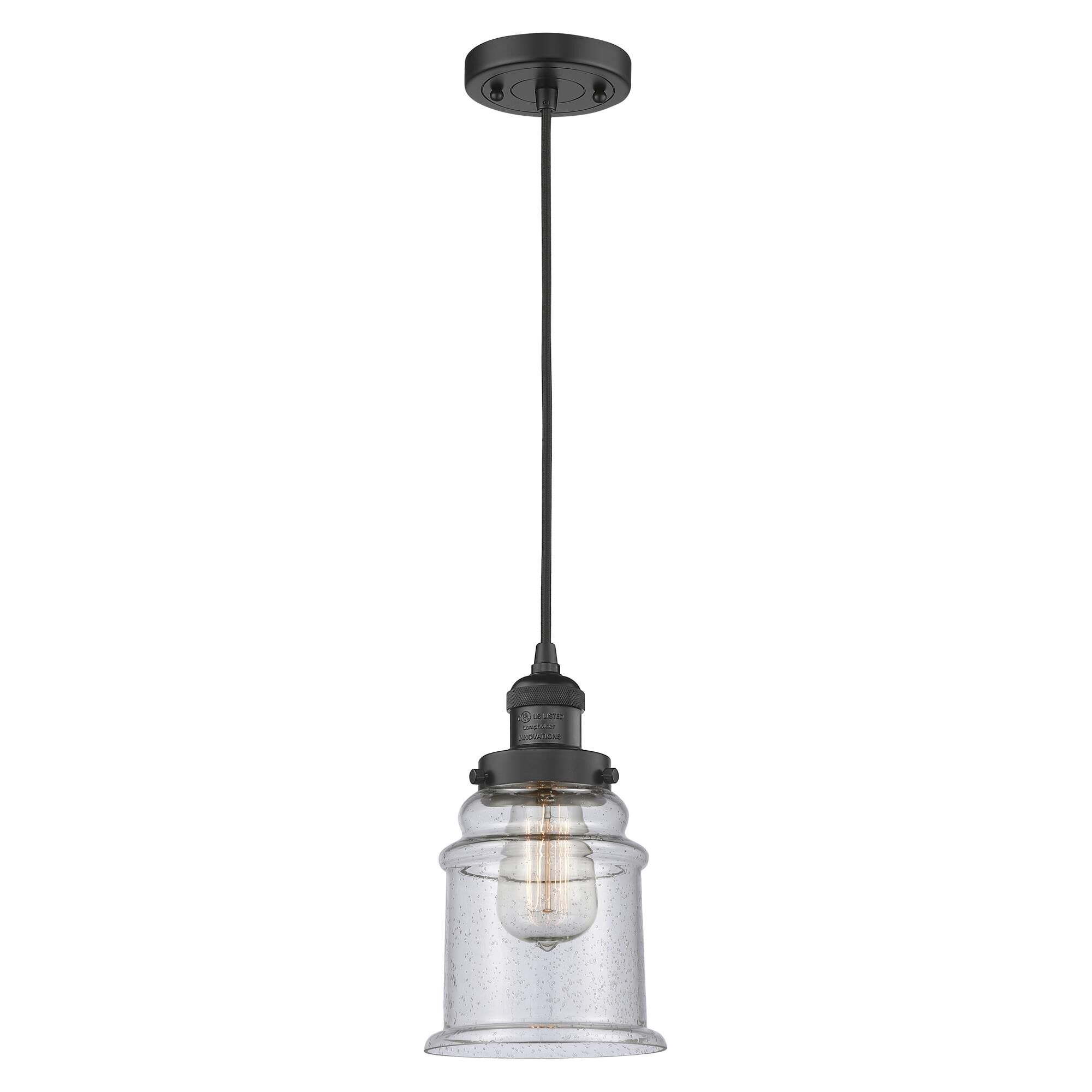 Shown in Matte Black finish and Seedy glass