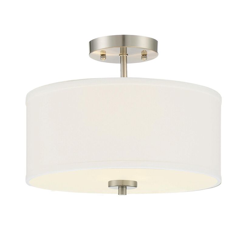 13 Inch 2 Light LED Semi Flush Mount by Meridian Lighting