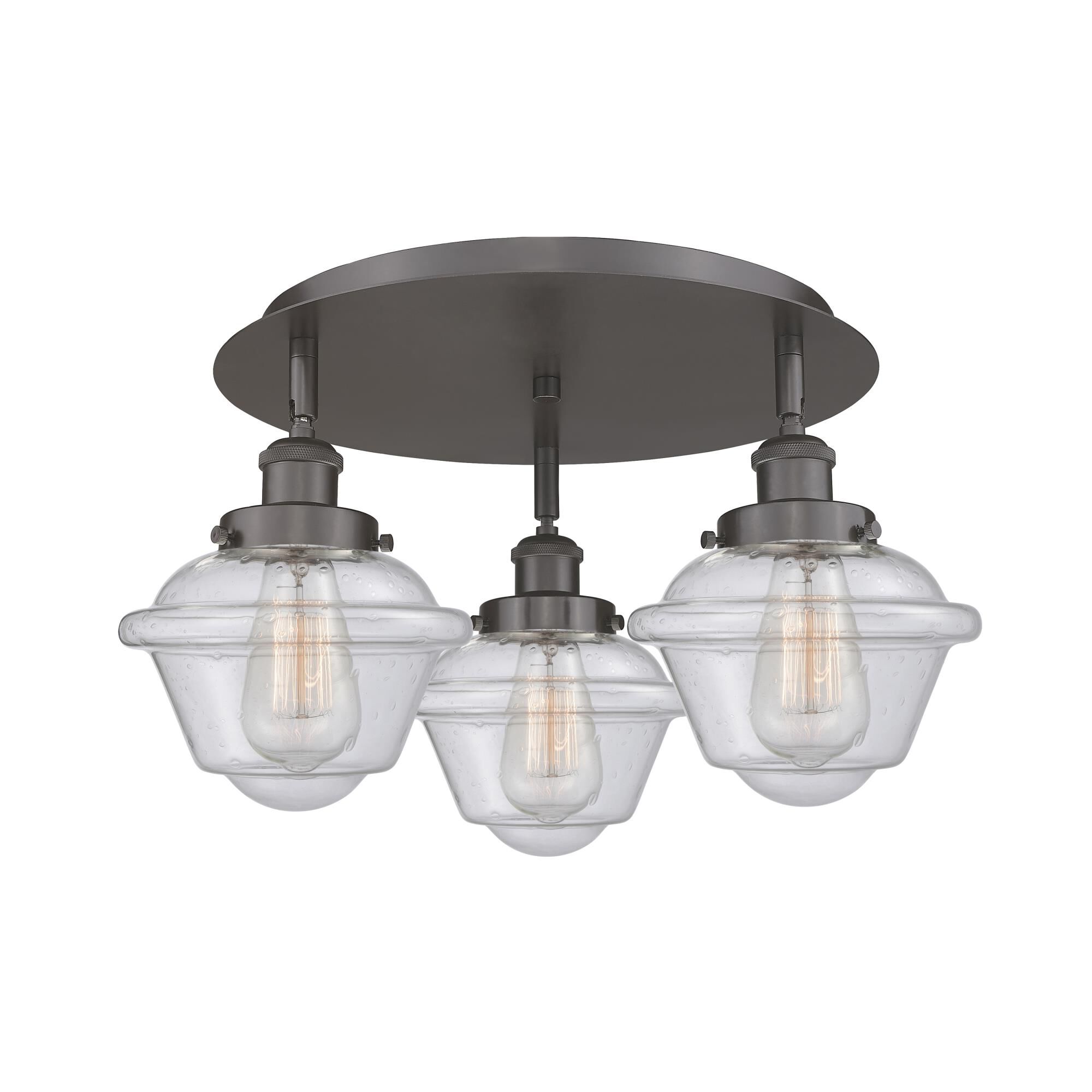 Bruno Marashlian Oxford 18 Inch 3 Light Flush Mount by Innovations Lighting