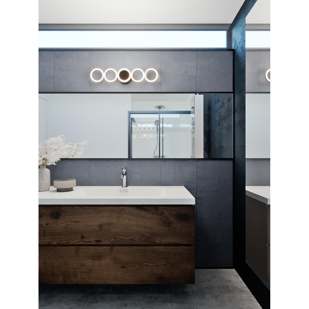 Glo 24 Inch 5 Light LED Bath Vanity Light by AFX Lighting