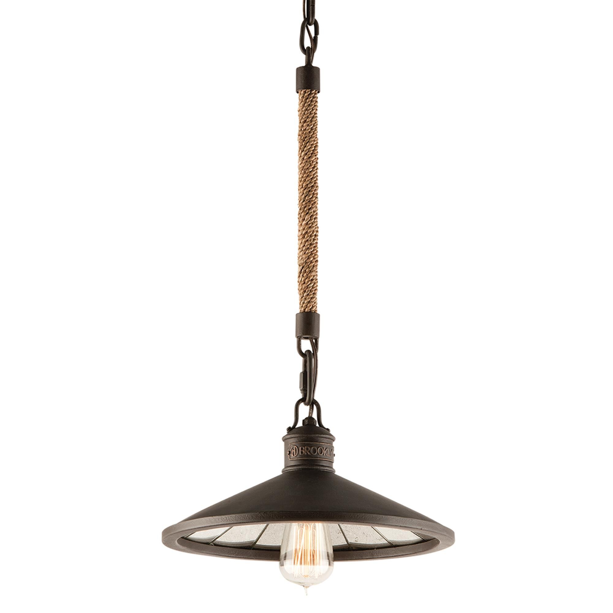 Brooklyn 12 Inch Mini Pendant by Troy Lighting