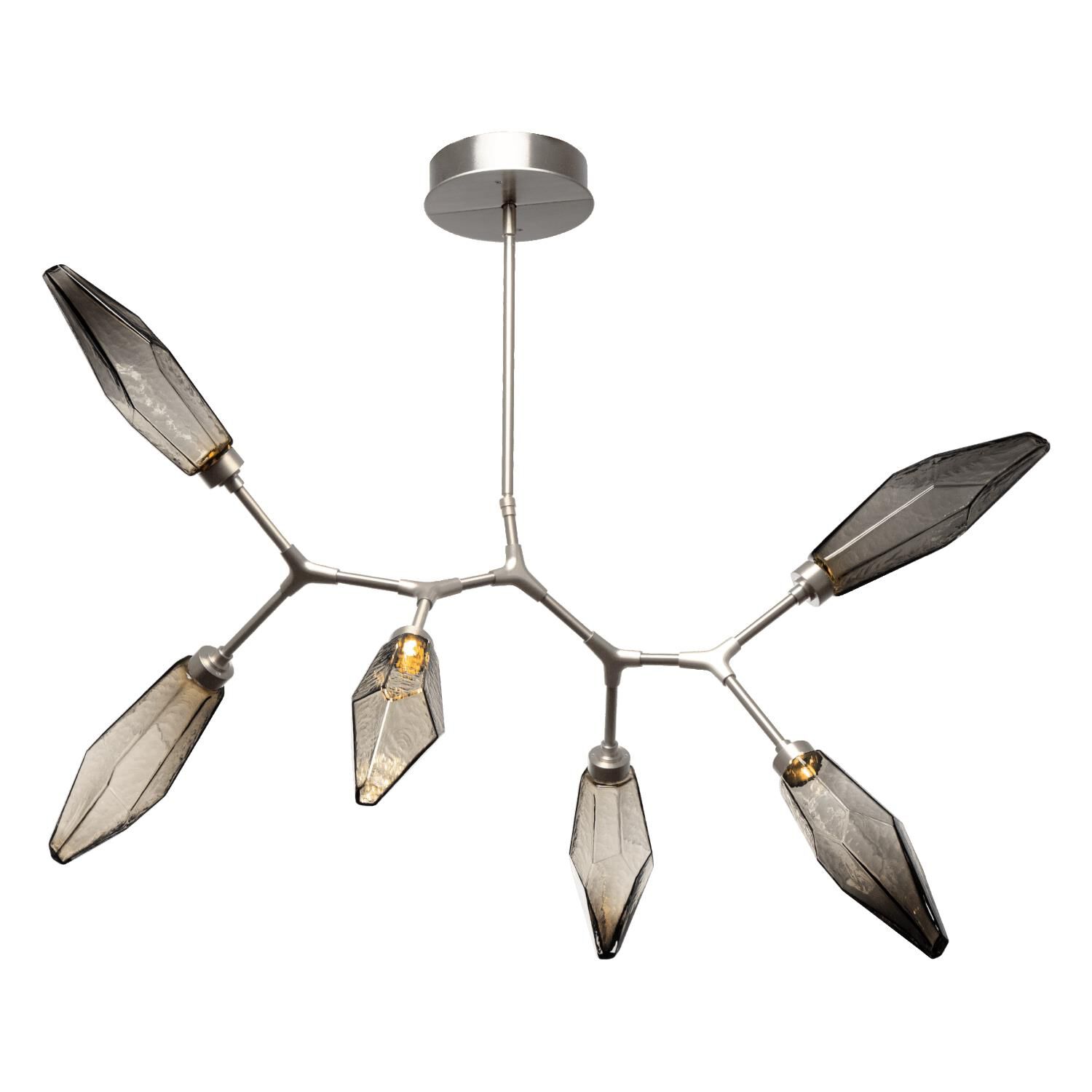 Rock Crystal Linear Suspension Light by Hammerton Studio