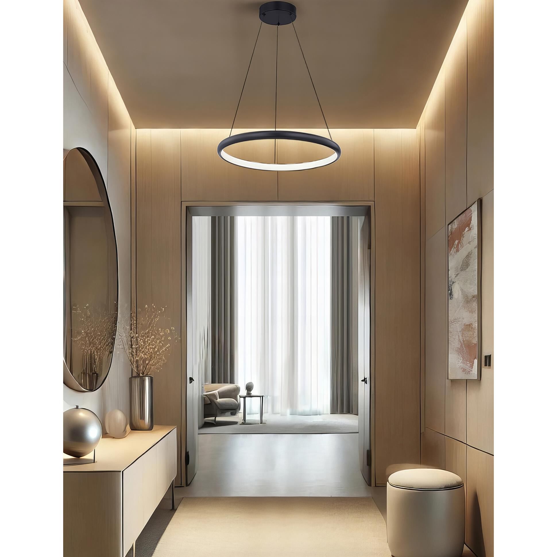 Justice Design Group Circola 17 Inch LED Large Pendant