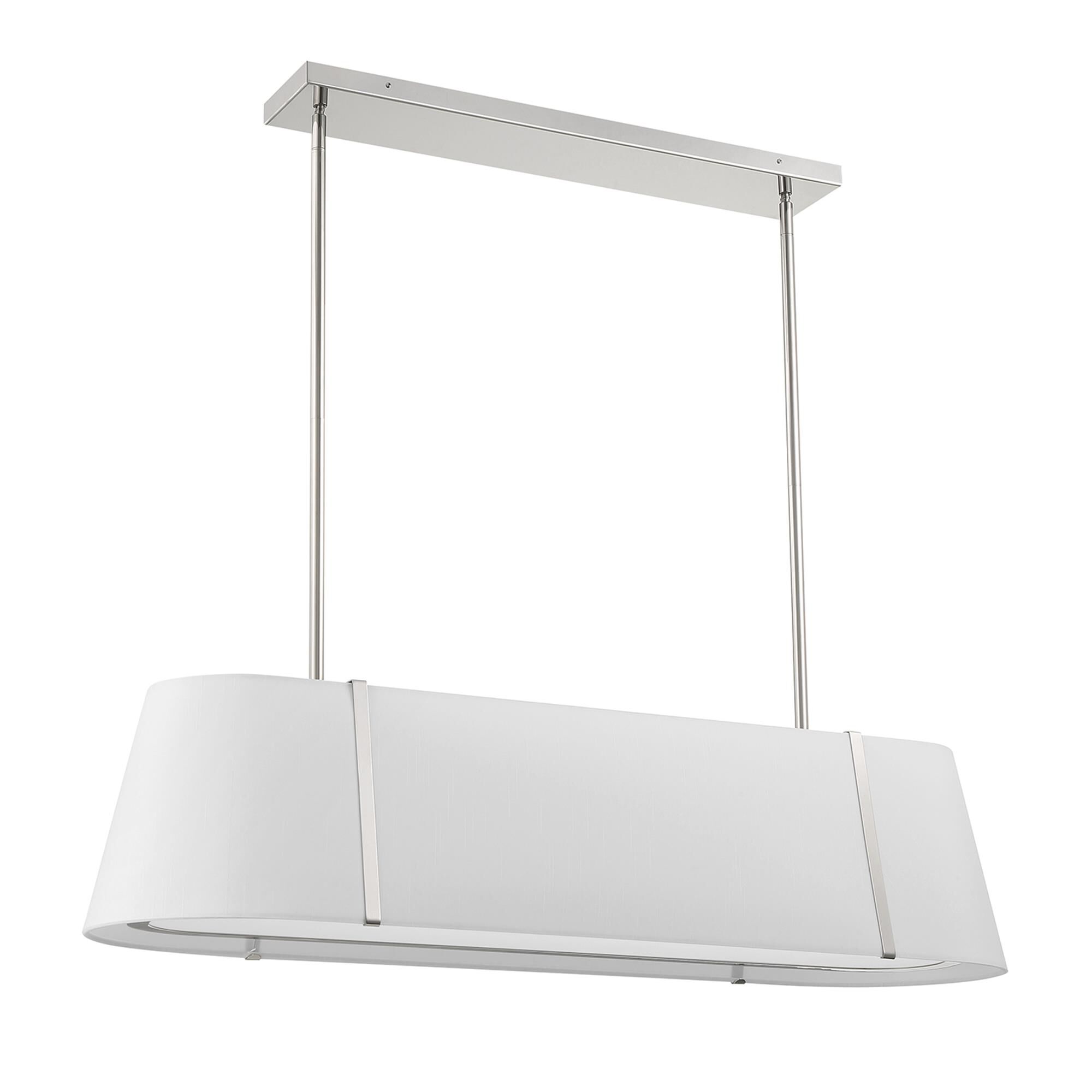 Shown in Polished Nickel finish and Silk shade