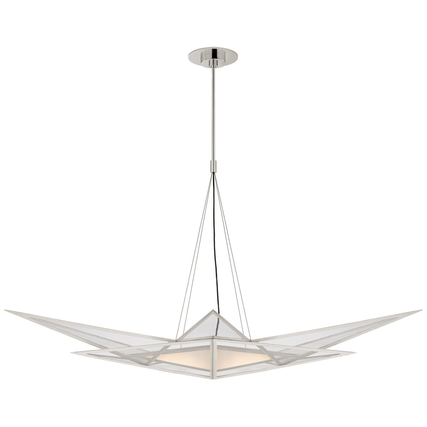 Visual Comfort Signature Collection Kelly Wearstler Ori 55 Inch LED Linear Suspension Light