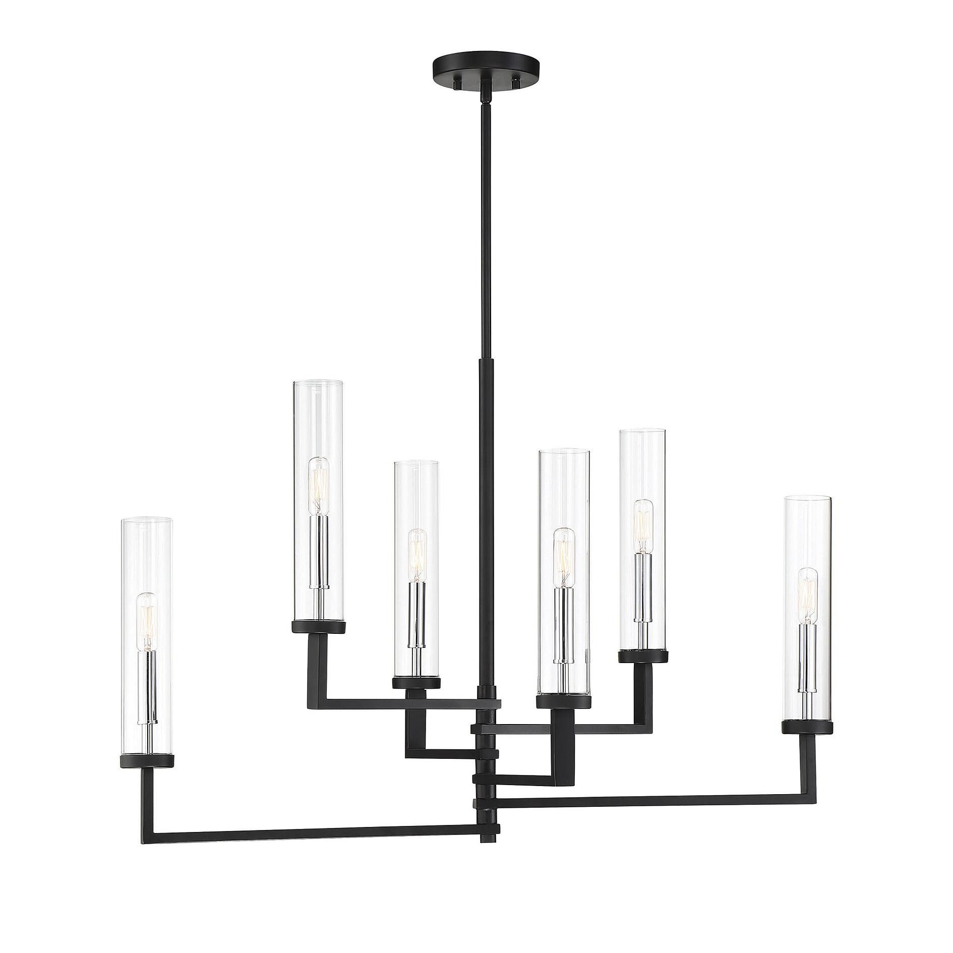 Folsom 34 Inch 6 Light Linear Suspension Light by Savoy House