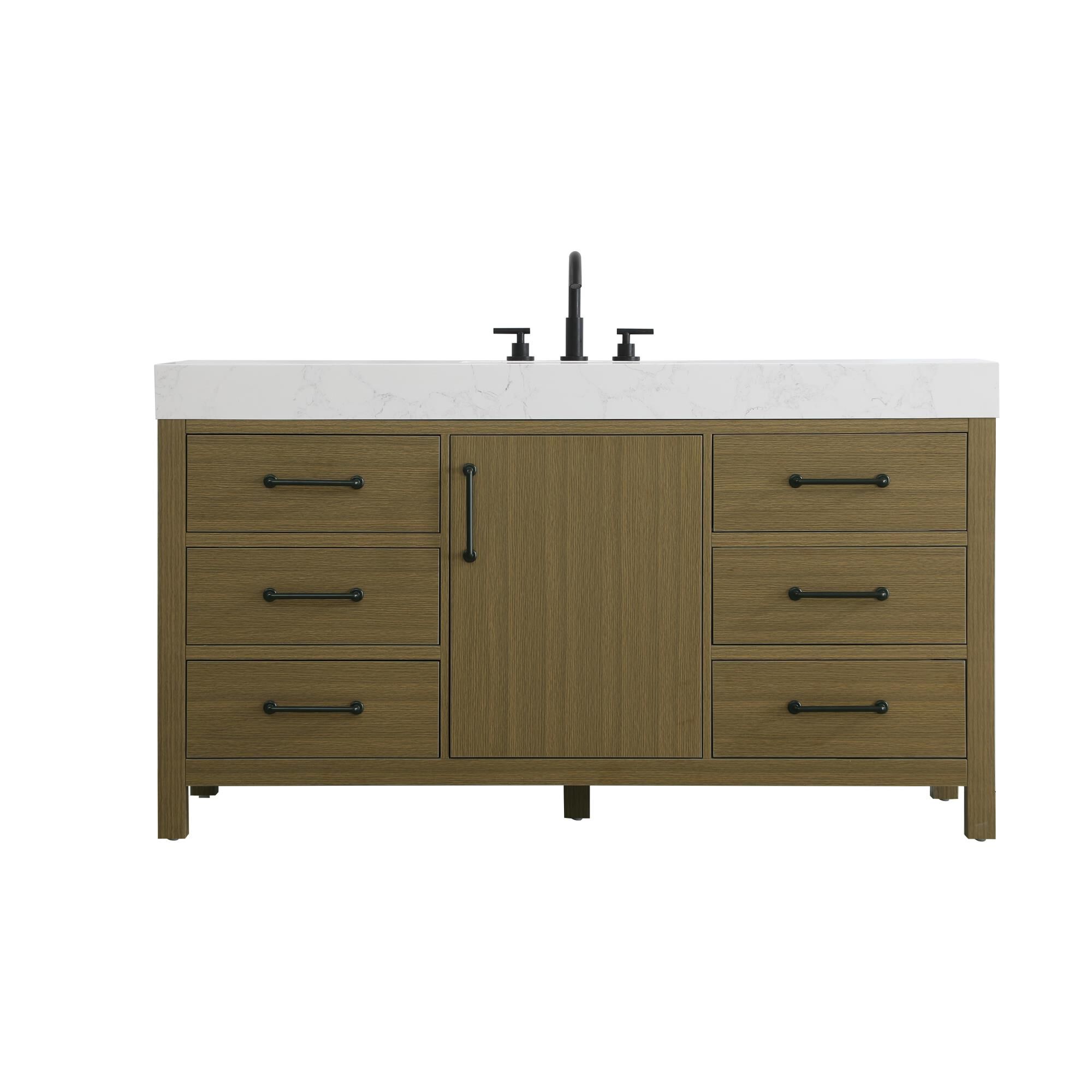 Nathan 60 Inch Bath Vanity by Elegant Dcor