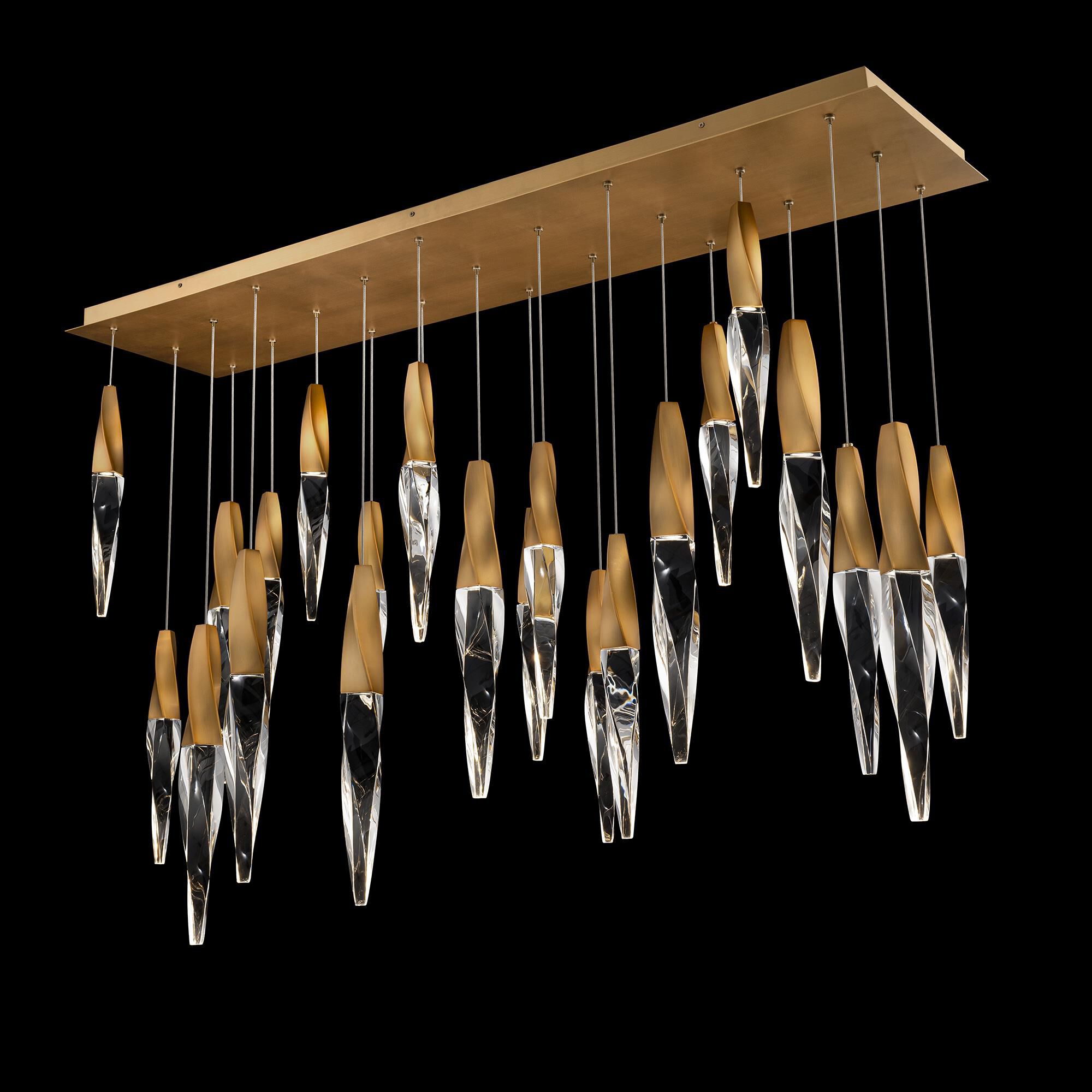 Kindjal Linear Suspension Light by Schonbek Beyond