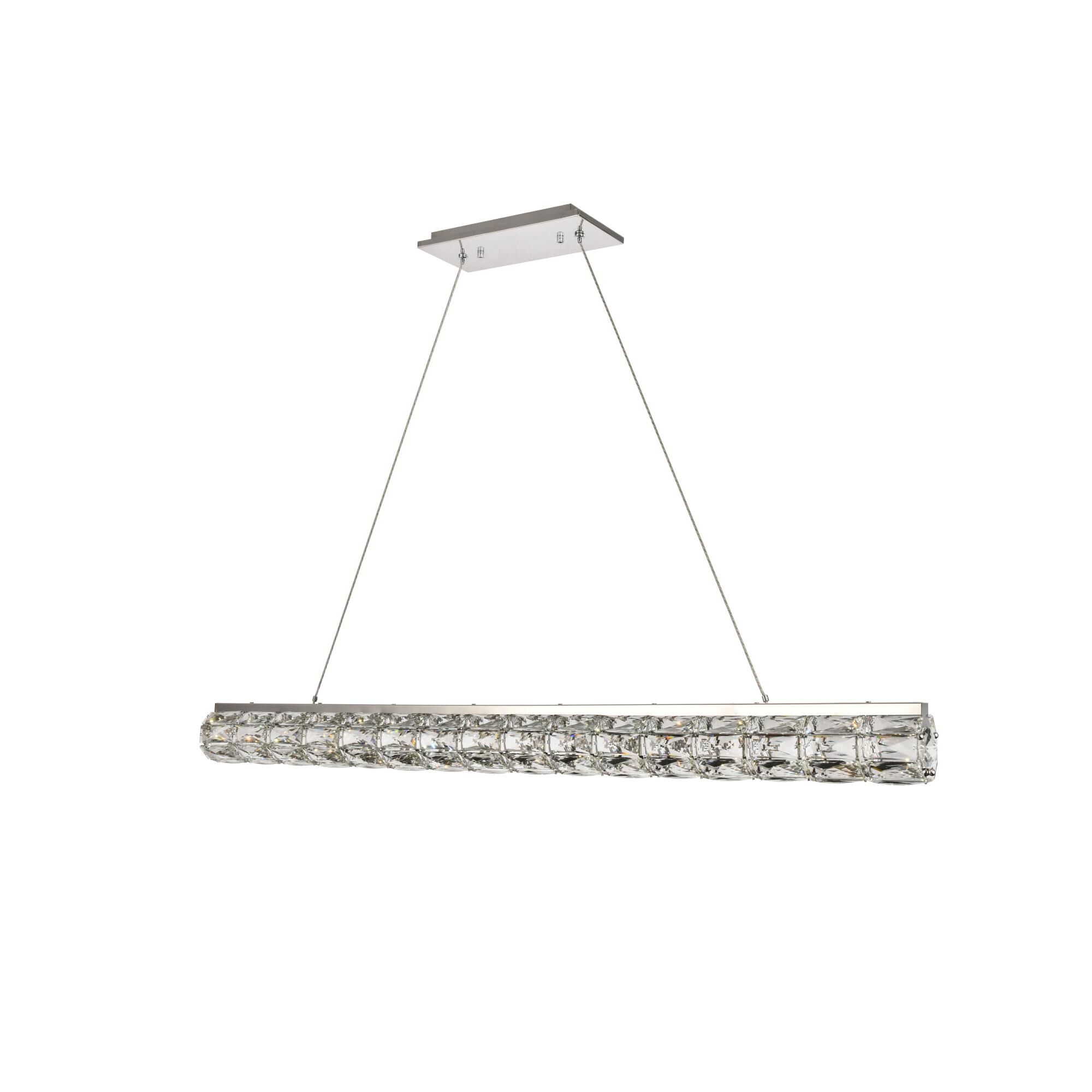 Valetta 48 Inch 1 Light LED Linear Suspension Light by Elegant Lighting