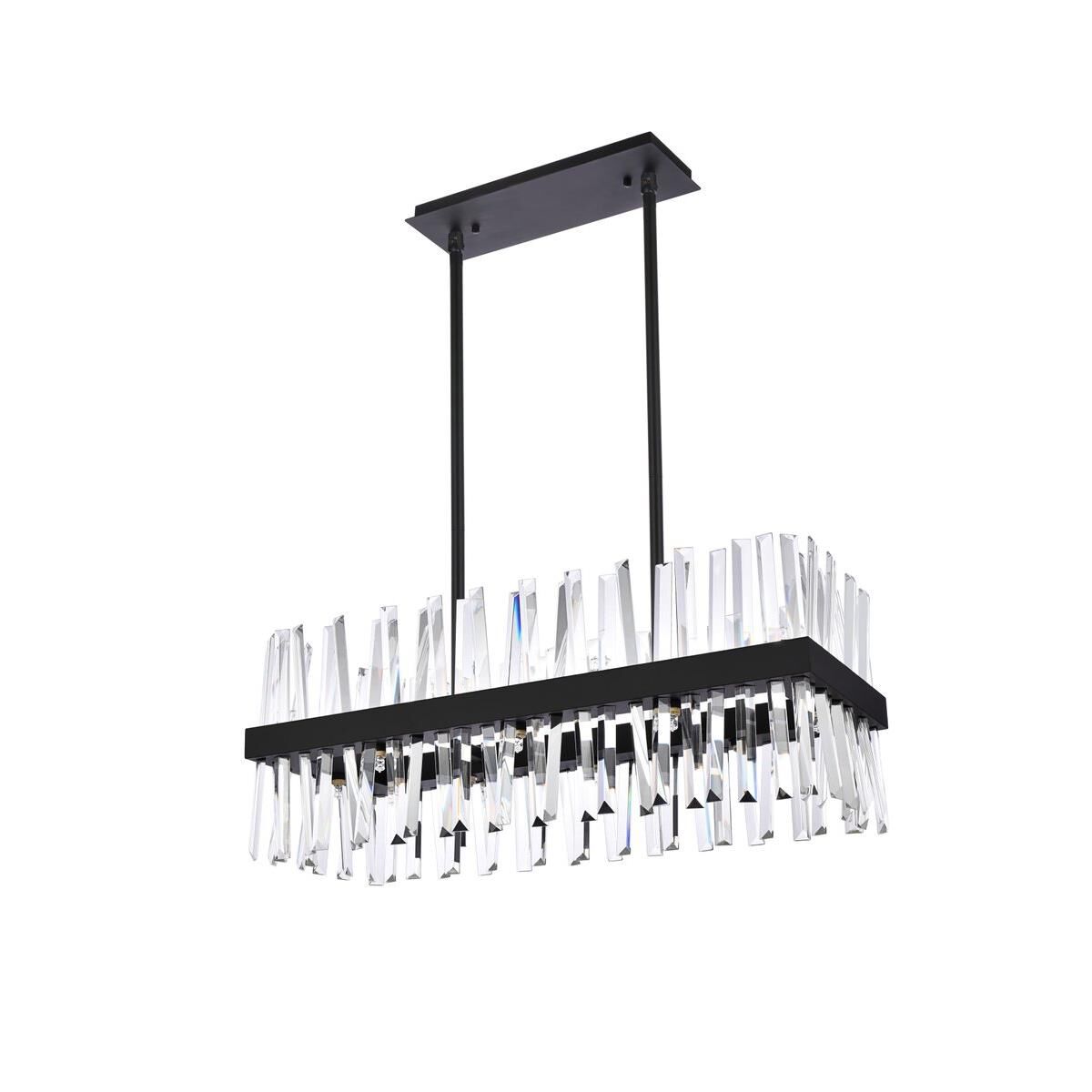 Shown in Black finish and Royal Cut Clear crystal