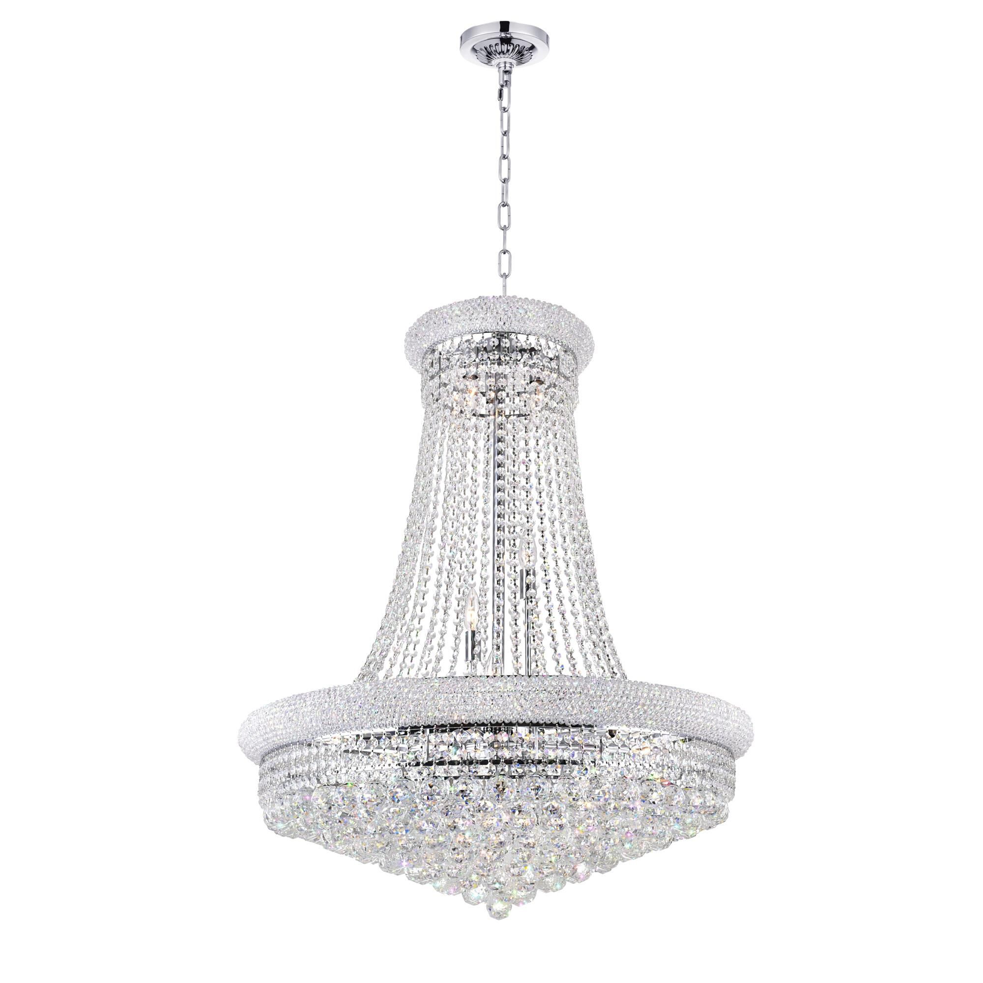 Empire 32 Inch 19 Light Chandelier by CWI Lighting