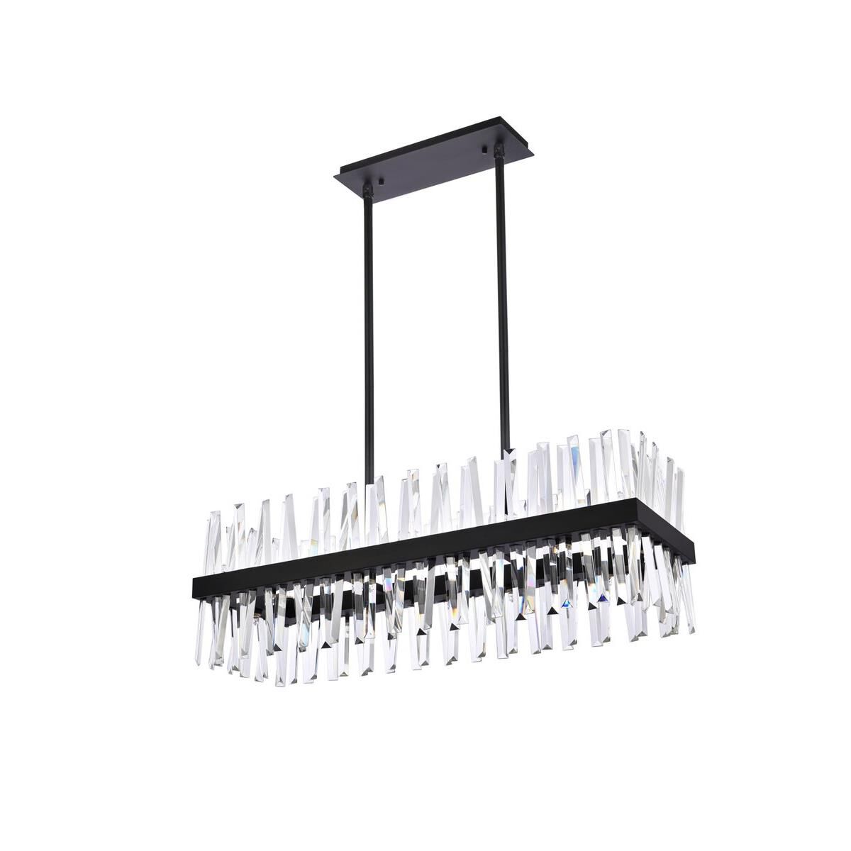 Serephina 36 Inch 20 Light Linear Suspension Light by Elegant Lighting