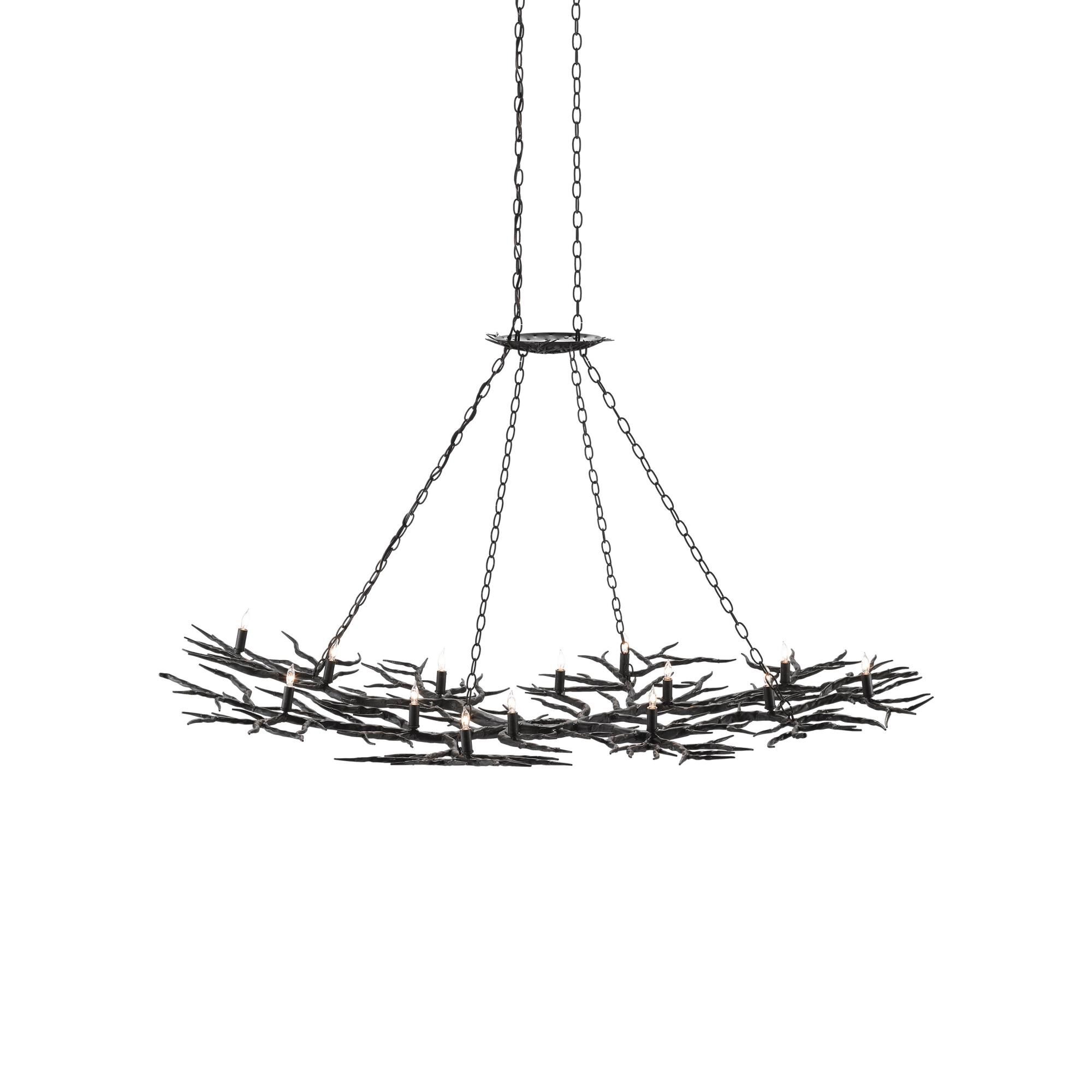 Currey and Company Rainforest Chandelier - Thumbnail 5