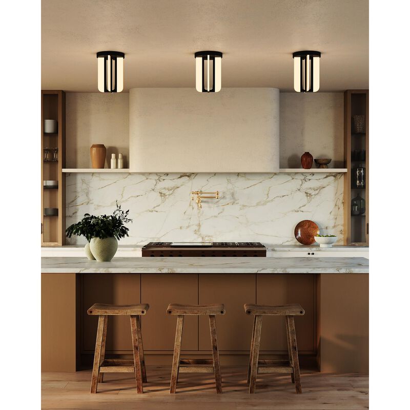 Elisa Carlucci Anders 8 Inch Semi Flush Mount by Alora Lighting