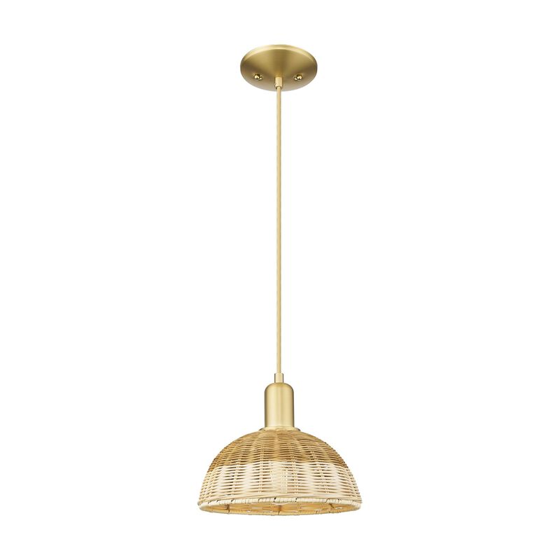 Bruno Marashlian Natural Ballston Dome 9 Inch Mini Pendant by Innovations Lighting