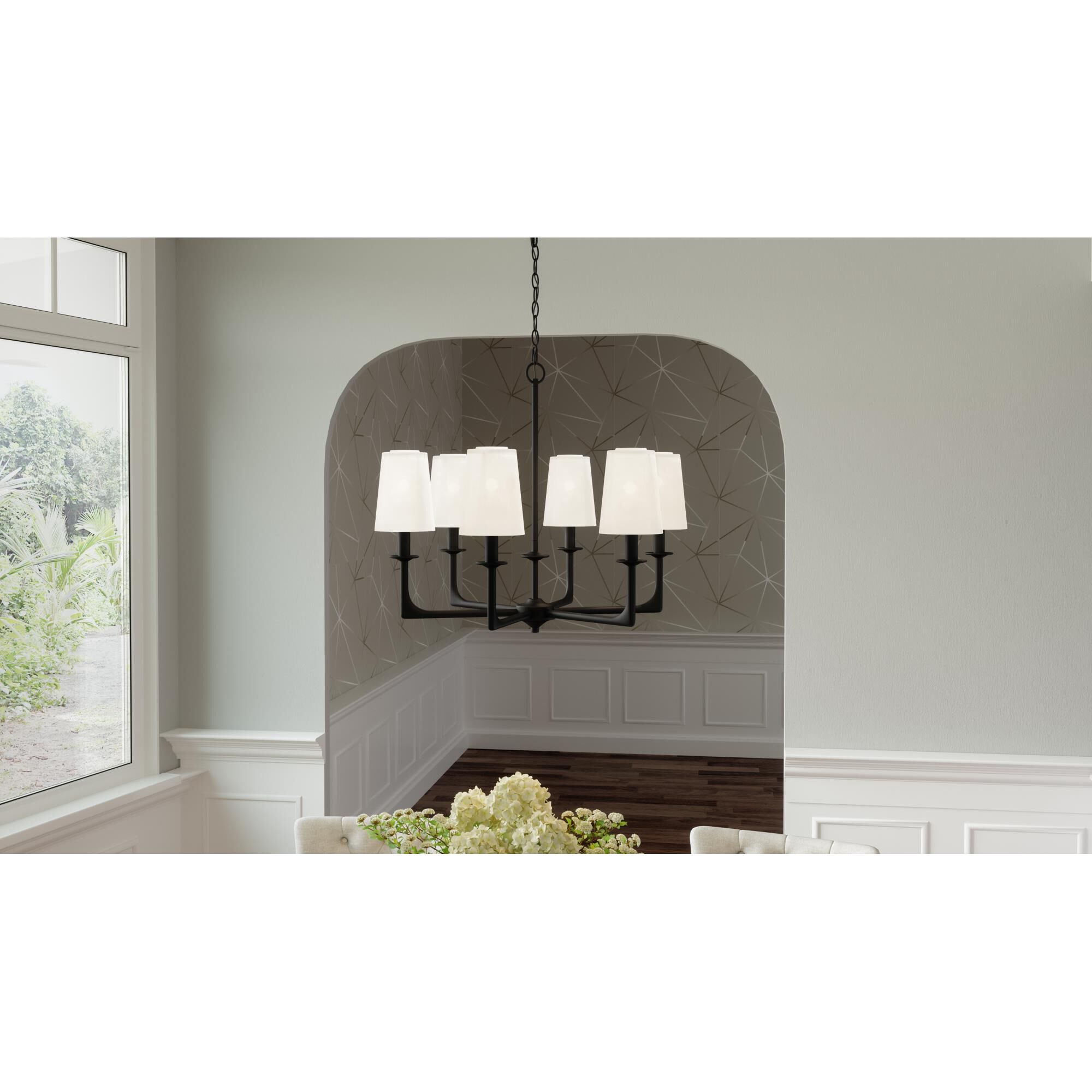 Hough 24 Inch 6 Light Chandelier by Quoizel
