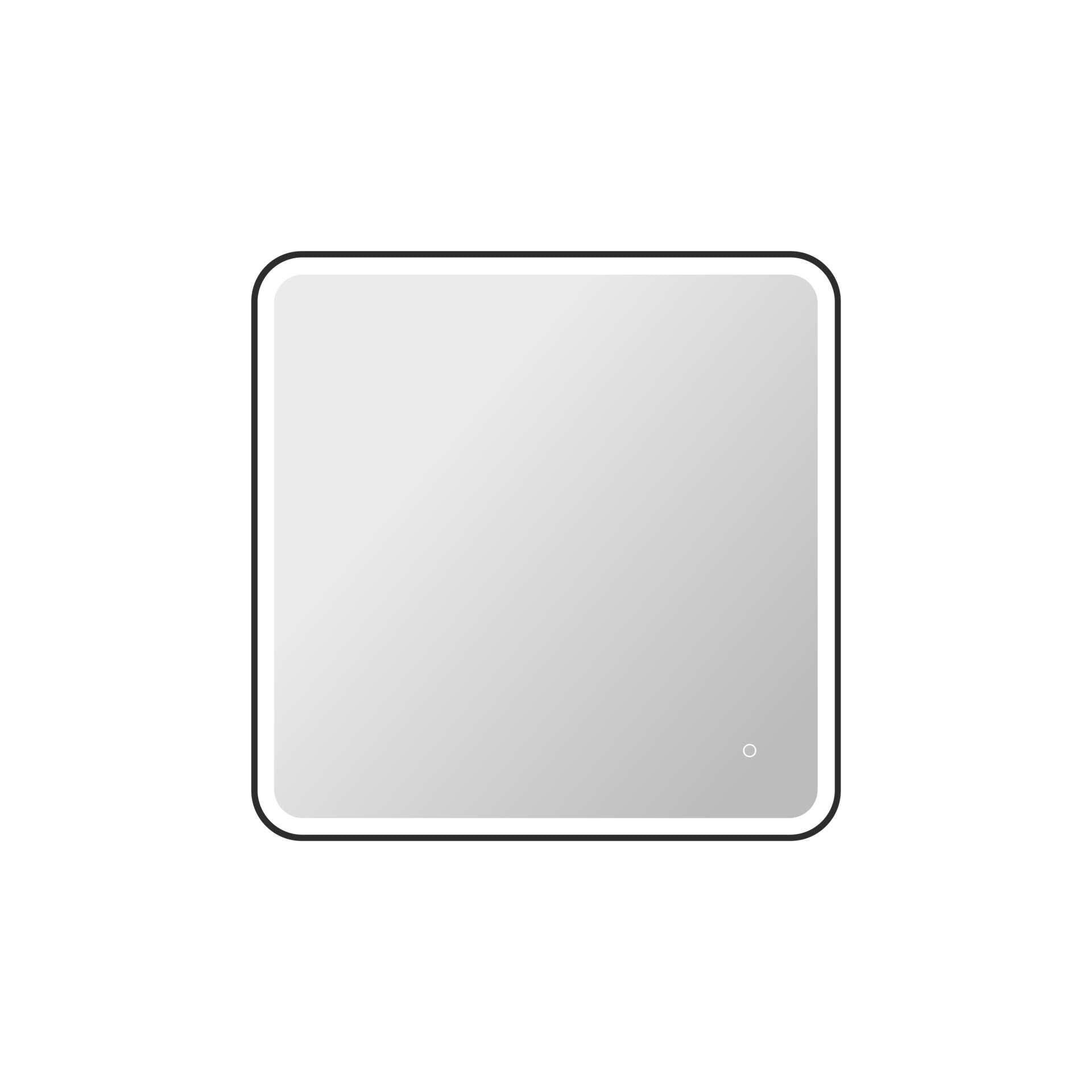 Harmoni 36 Inch Round LED Lighted Mirror by Elegant Decor
