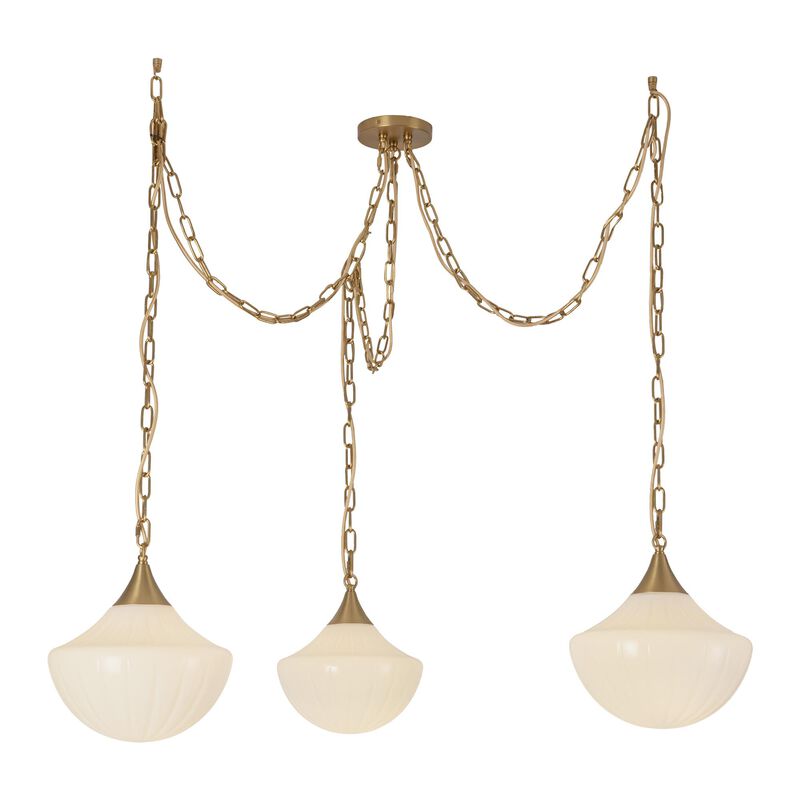 Peyton Fox Farrah 12 Inch 3 Light Multi Light Pendant by Alora Mood