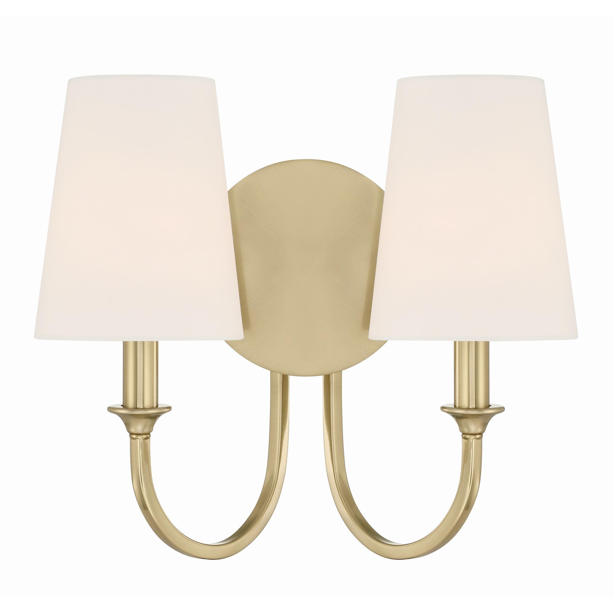 Shown in Vibrant Gold finish and Silk glass and Silk shade