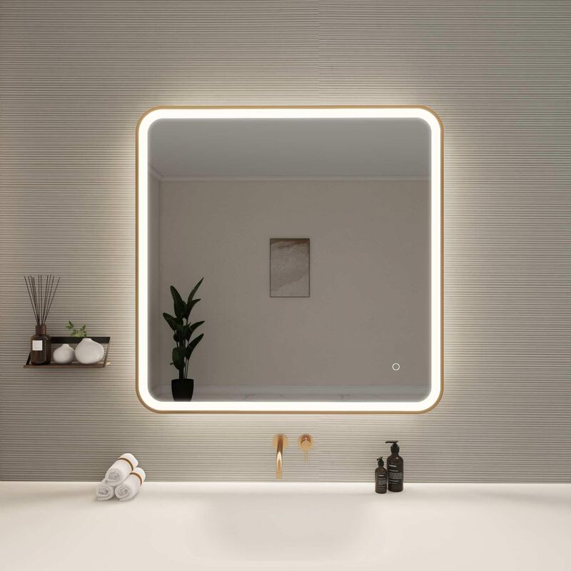 Harmoni 36 Inch LED Lighted Mirror by Elegant Decor