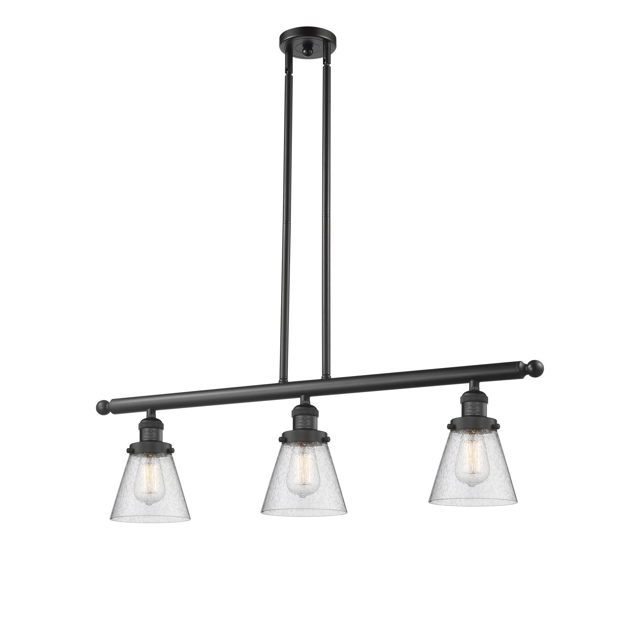 Bruno Marashlian Small Cone 36 Inch 3 Light Linear Suspension Light by Innovations Lighting