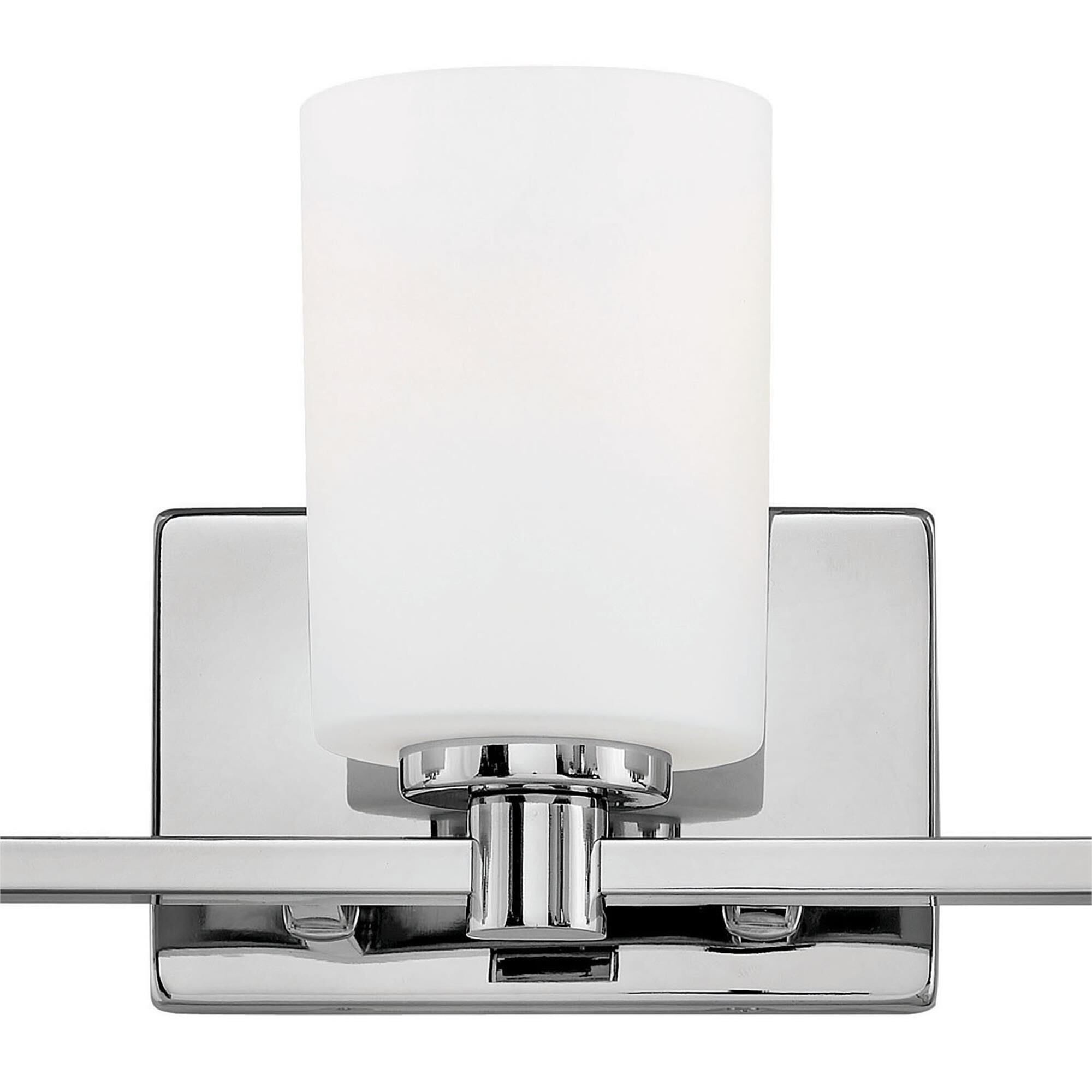 Shown in Chrome finish and Etched Opal glass