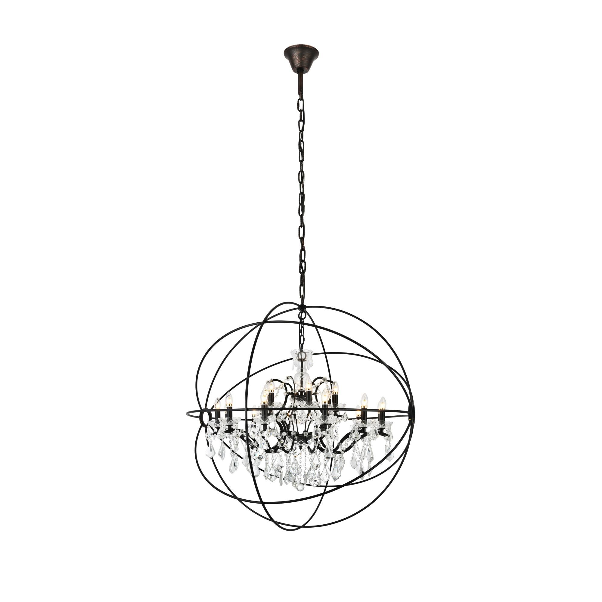 Shown in Dark Bronze finish and Royal Cut crystal and Clear accent