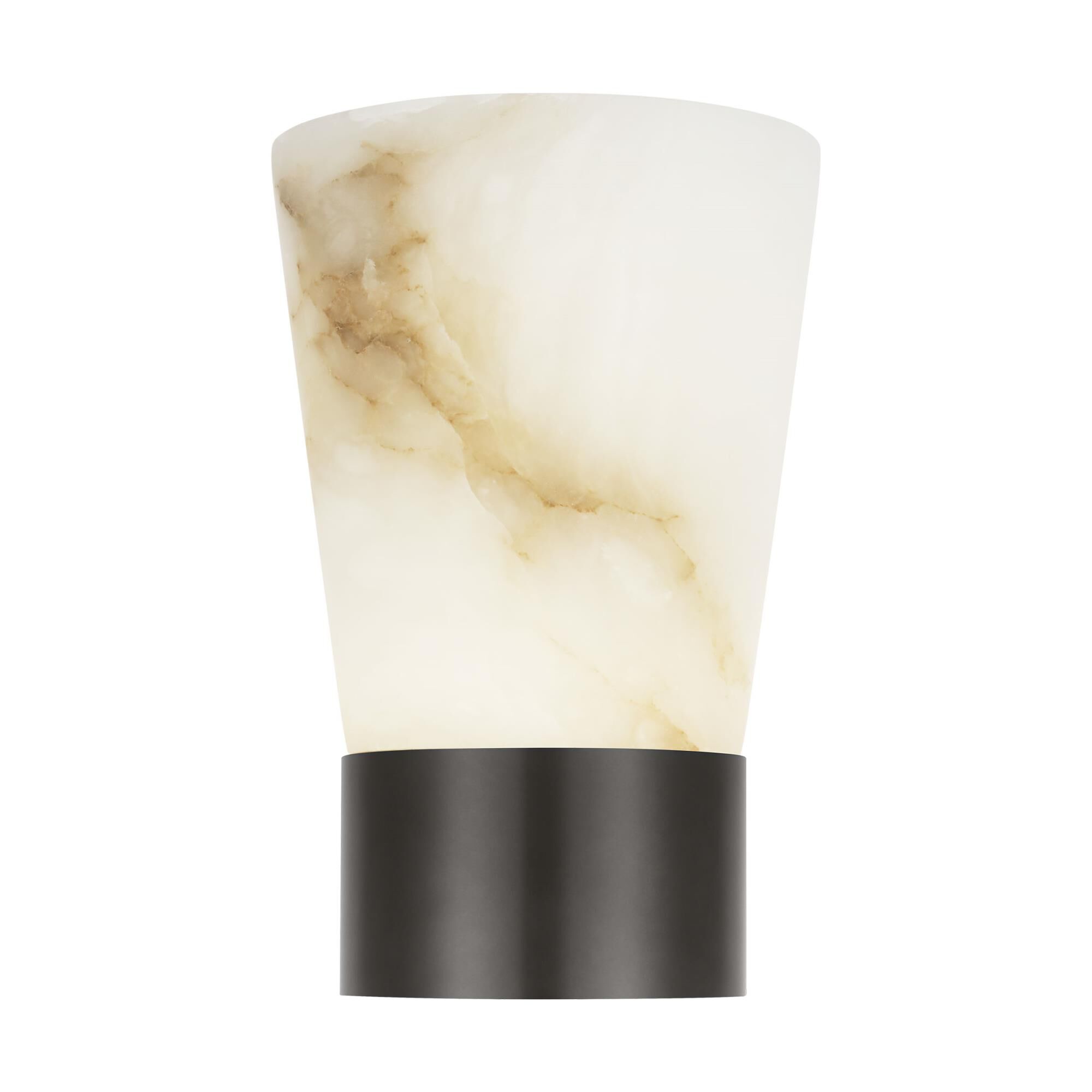 Shown in Bronze finish and Alabaster shade