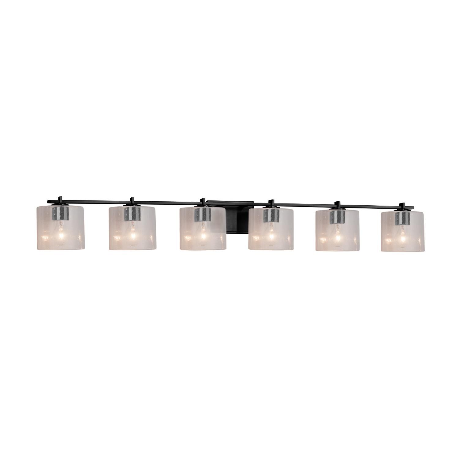 Fusion 56 Inch 6 Light Bath Vanity Light by Justice Design Group