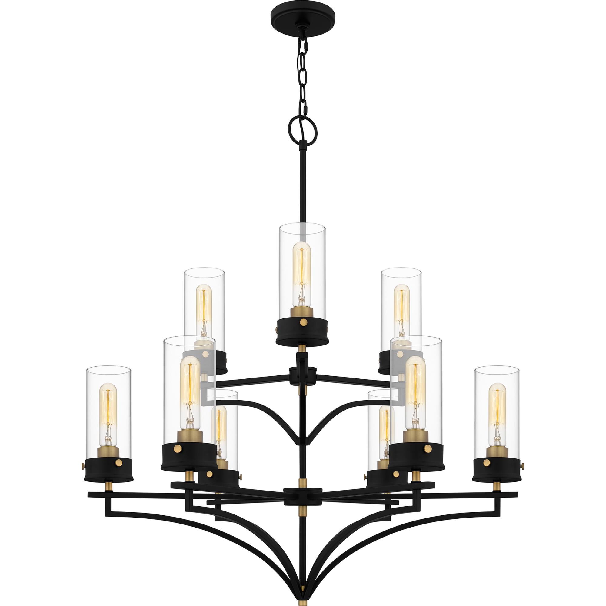 Hillside 31 Inch 9 Light Chandelier by Quoizel