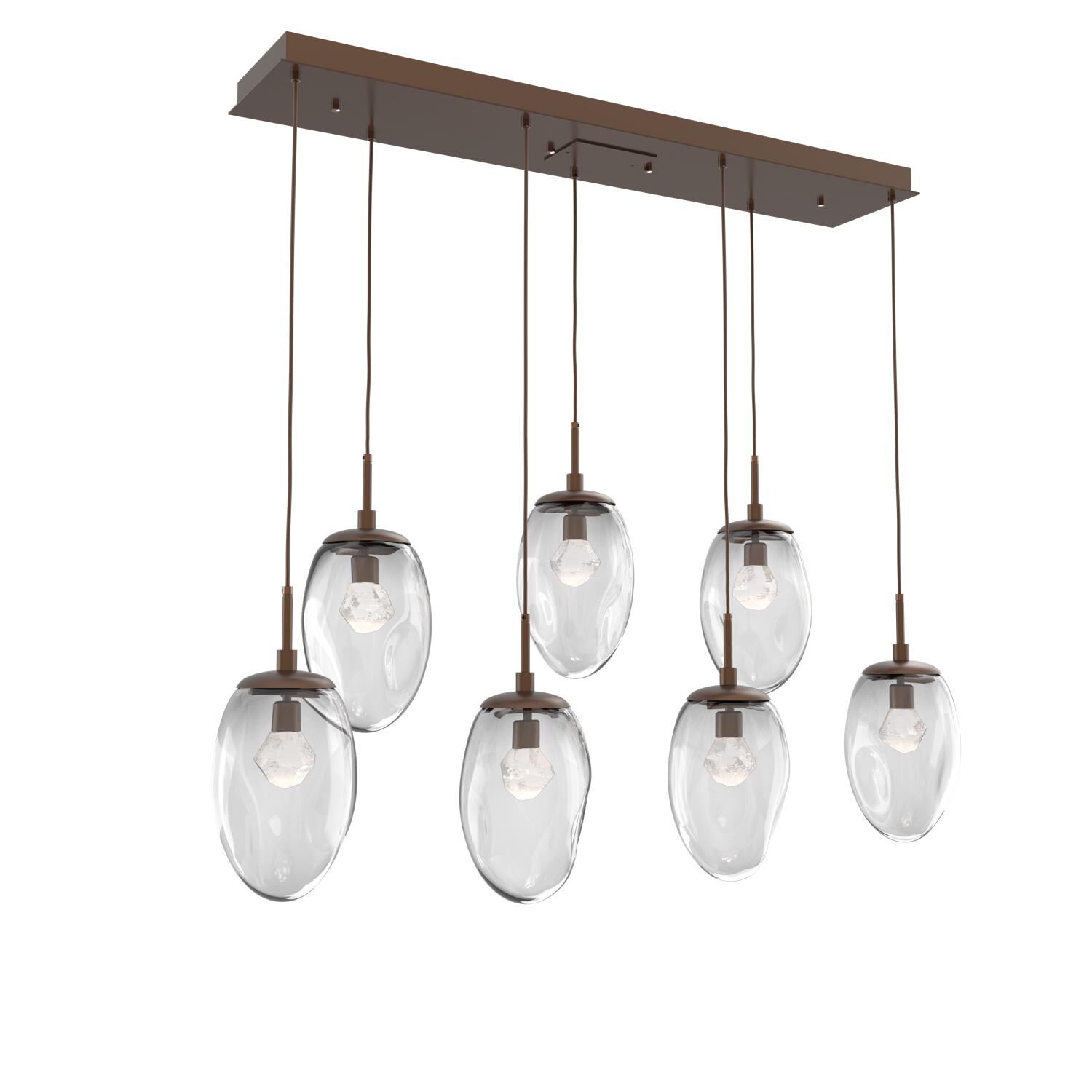Levi Wilson Nebula 50 Inch 7 Light LED Linear Suspension Light by Hammerton Studio