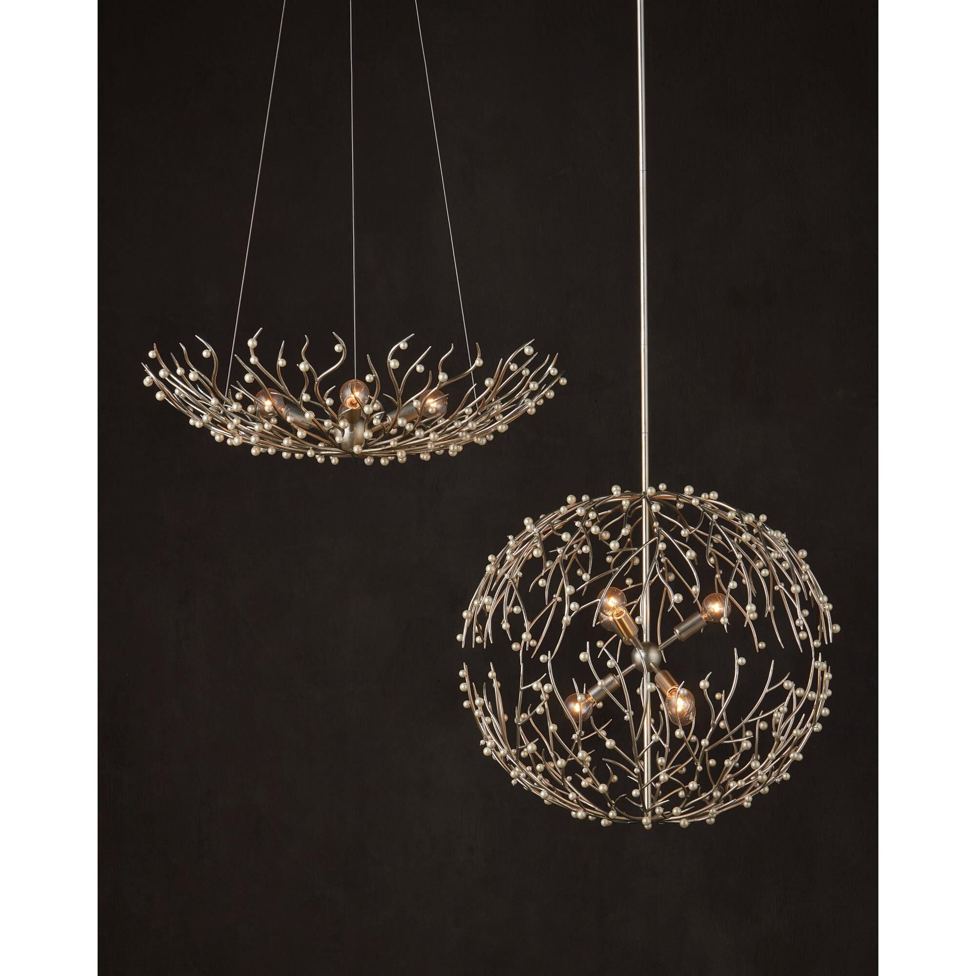 Shown in Natural and Contemporary Silver Leaf finish