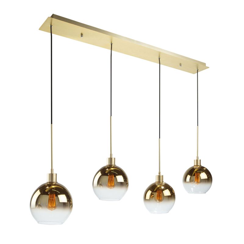 Steven Sabados (S&C) Morning Mist 48 Inch 4 Light Linear Suspension Light by Artcraft