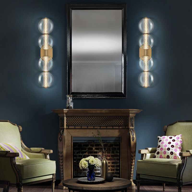 Atomo 30 Inch 4 Light Bath Vanity Light by Eurofase Lighting