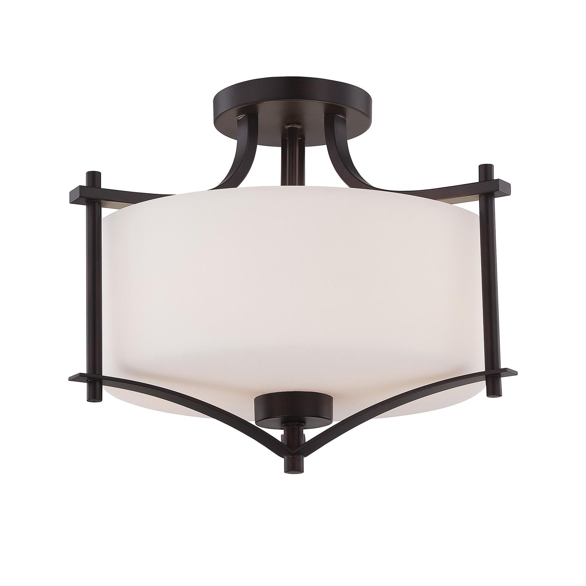 Colton 15 Inch 2 Light Semi Flush Mount by Savoy House