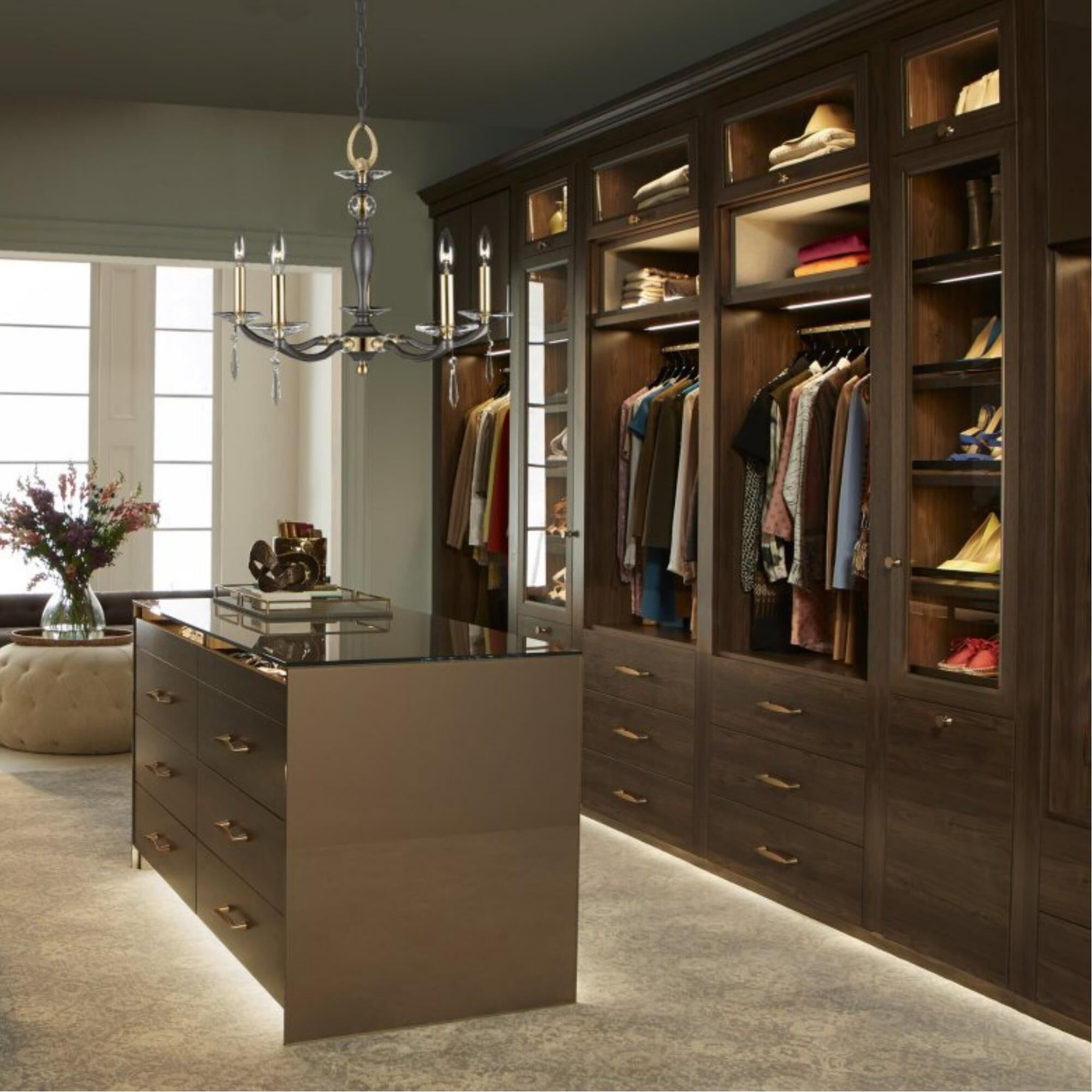 Kensington 18 Inch 5 Light Mini Chandelier by American Brass and Crystal