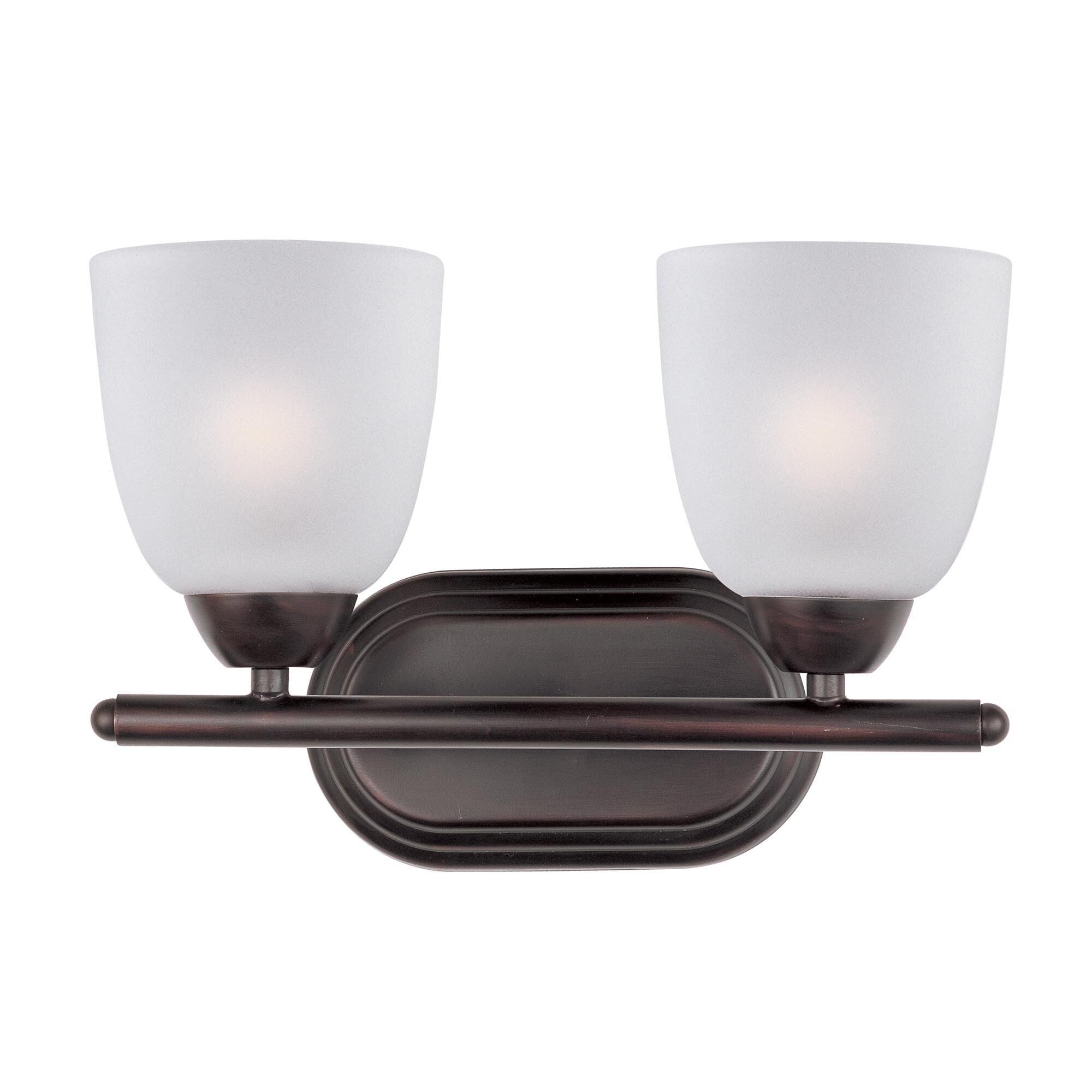 Shown in Oil Rubbed Bronze finish and Frosted glass