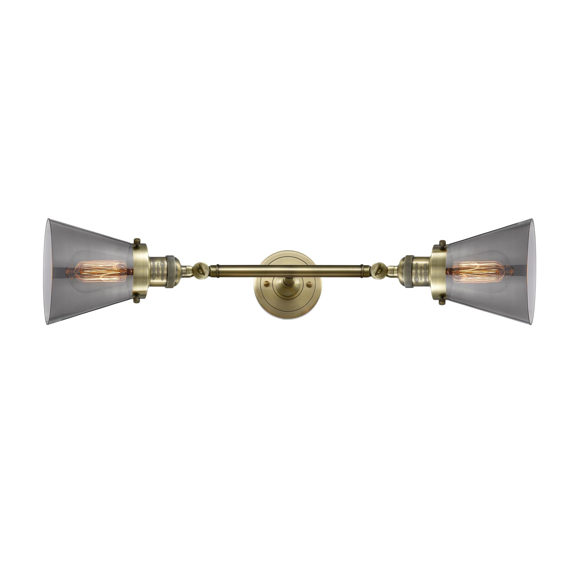 Bruno Marashlian Small Cone 23 Inch 2 Light Bath Vanity Light by Innovations Lighting