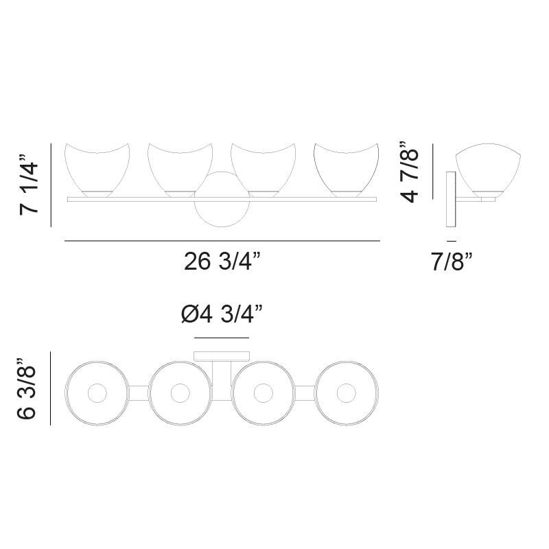 Uptowne 26 Inch Wall Sconce by Matteo Lighting