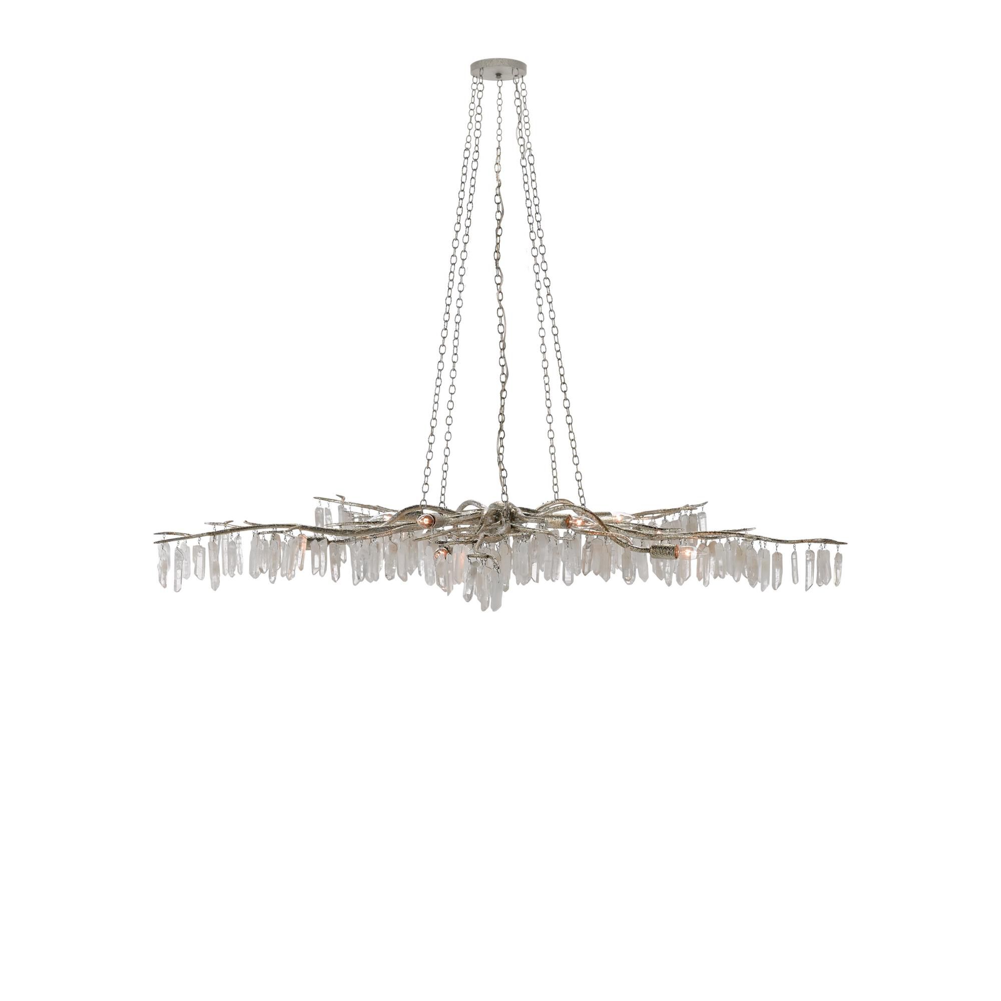 Aviva Stanoff Forest Light 62 Inch 10 Light Chandelier by Currey and Company