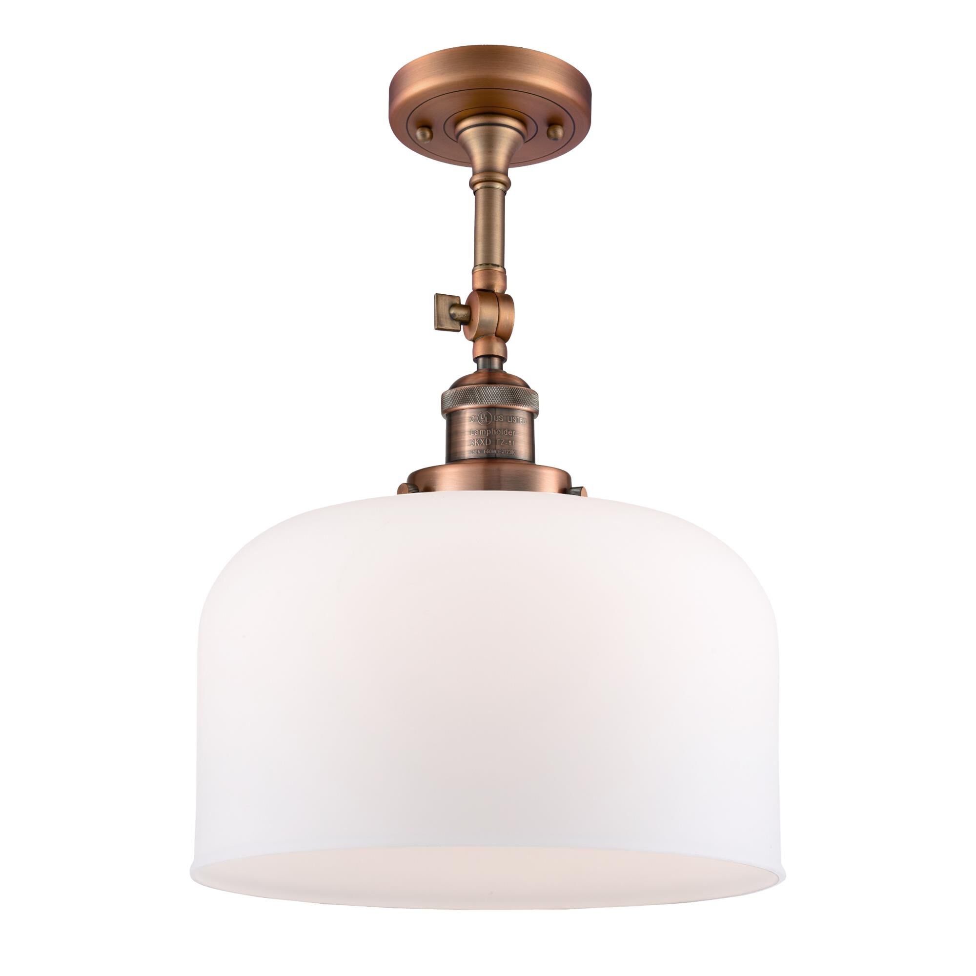 Bruno Marashlian Bell 12 Inch 1 Light Semi Flush Mount by Innovations Lighting