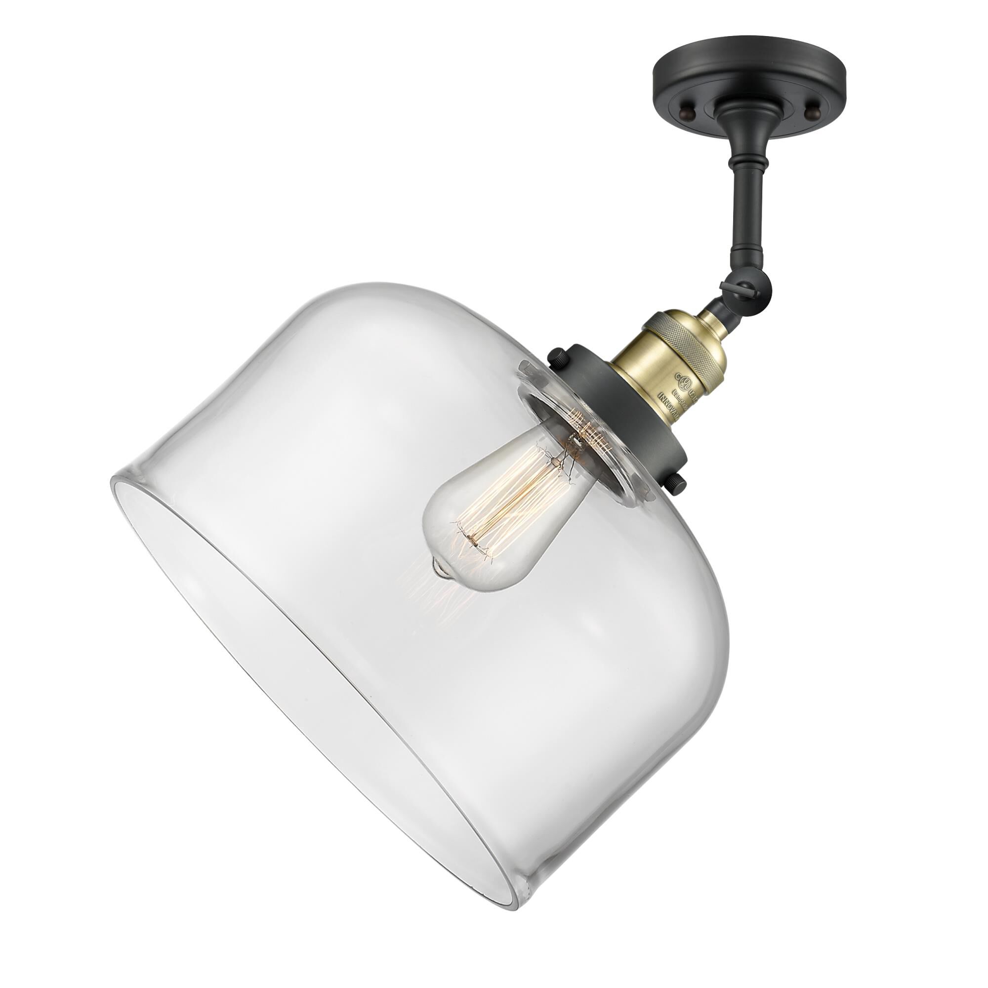 Bruno Marashlian Bell 12 Inch 1 Light Semi Flush Mount by Innovations Lighting